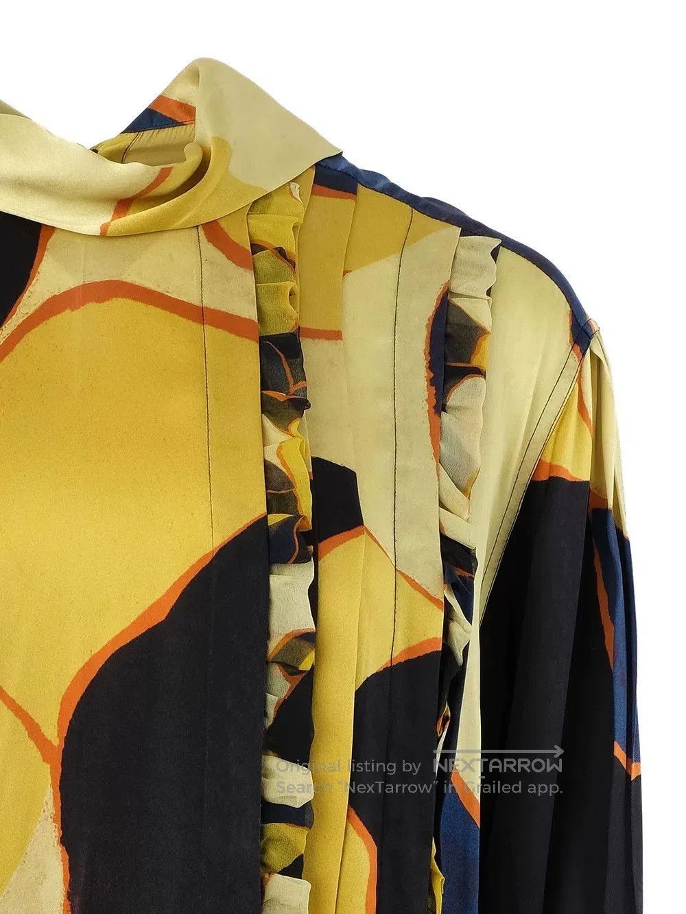 Dries Van Noten Dries Van Noten Printed Silk Blouse. Size S / US 4 / IT 40 - 5 Thumbnail