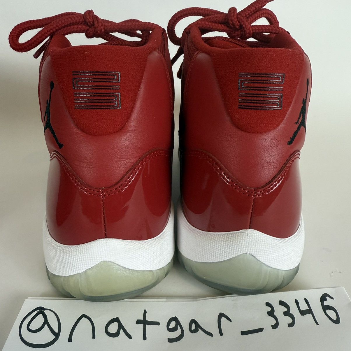 Jordan Brand × Nike Size 10.5-Jordan 11 Win Like ‘96 LIGHTLY WORN red white Size US 10.5 / EU 43-44 - 7 Thumbnail