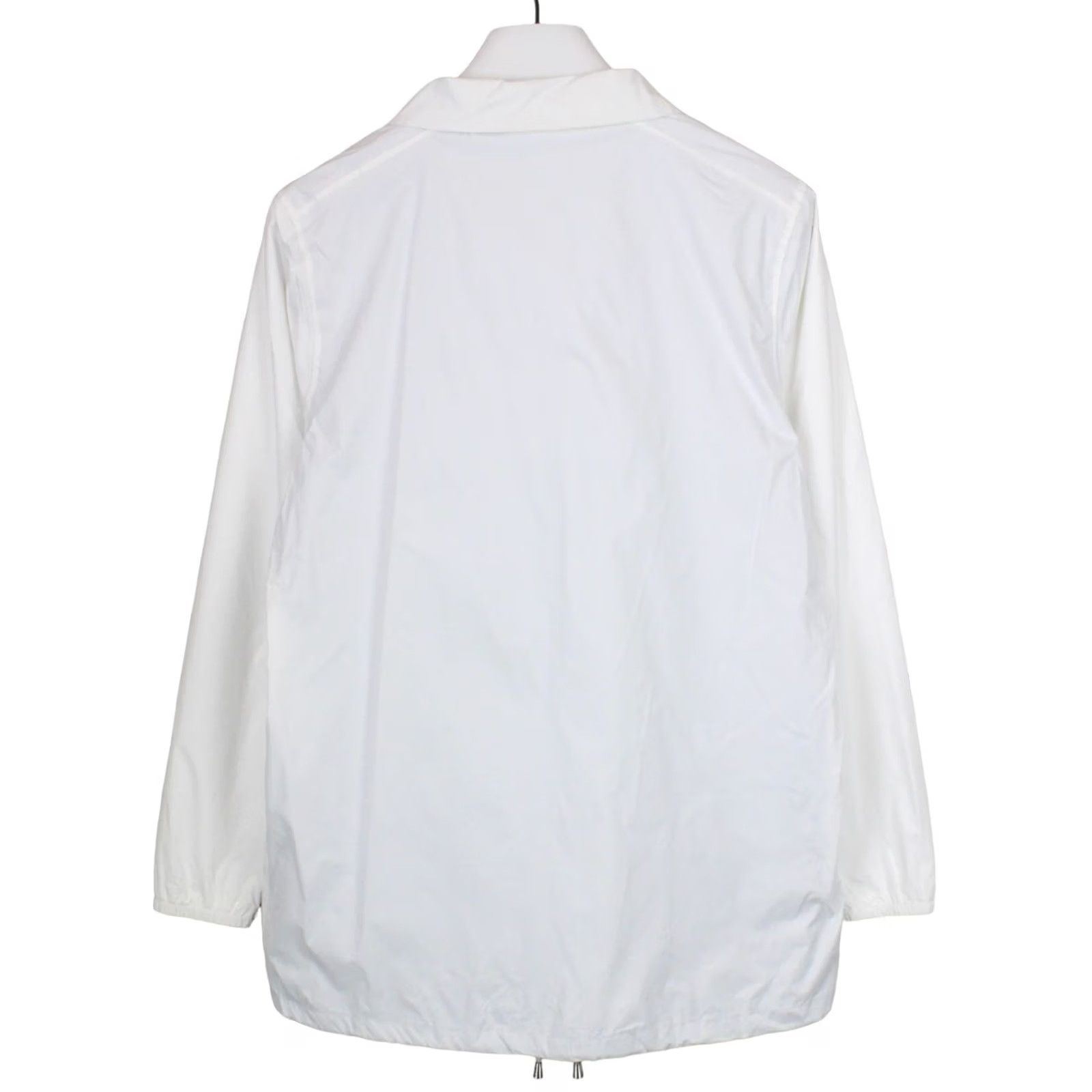 K-Way K-Way Raoul Jersey Jacket Men's MEDIUM Snap Button Polo Collar White Thin Jacket Size US M / EU 48-50 / 2 - 2 Thumbnail