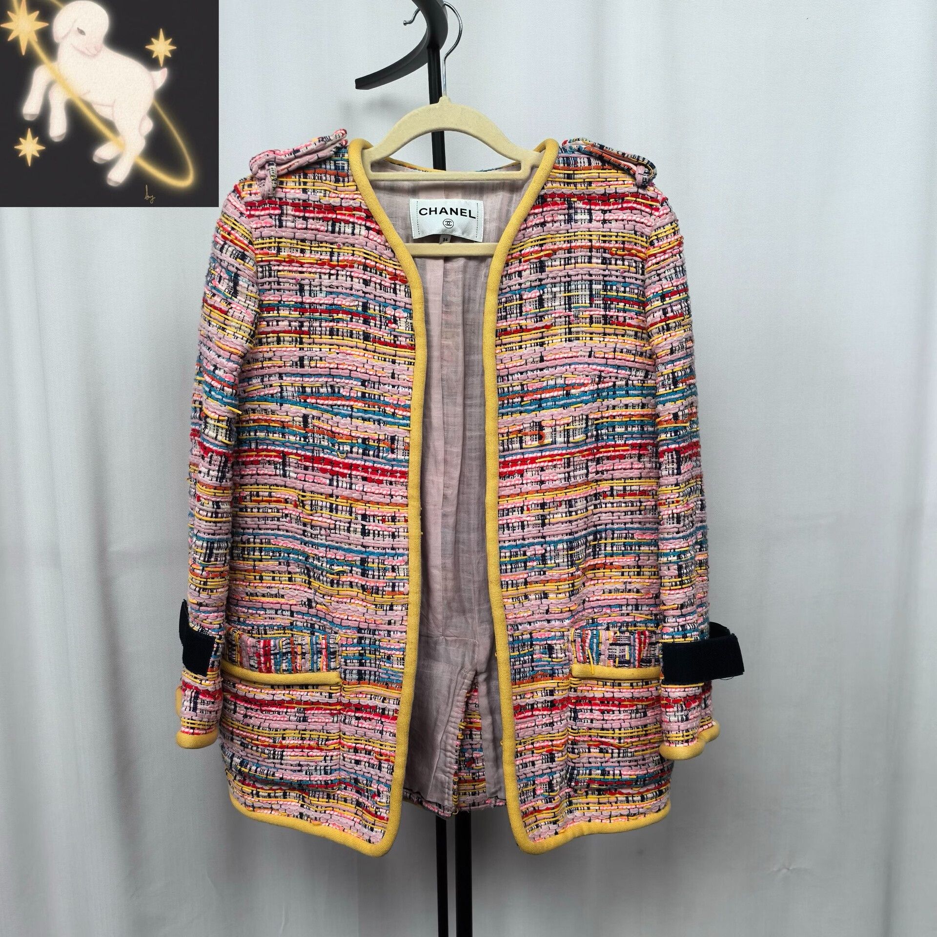 Chanel Chanel Runway Rainbow Tweed Velcro Jacket Size XXS / US 00 / IT 34 - 1 Thumbnail