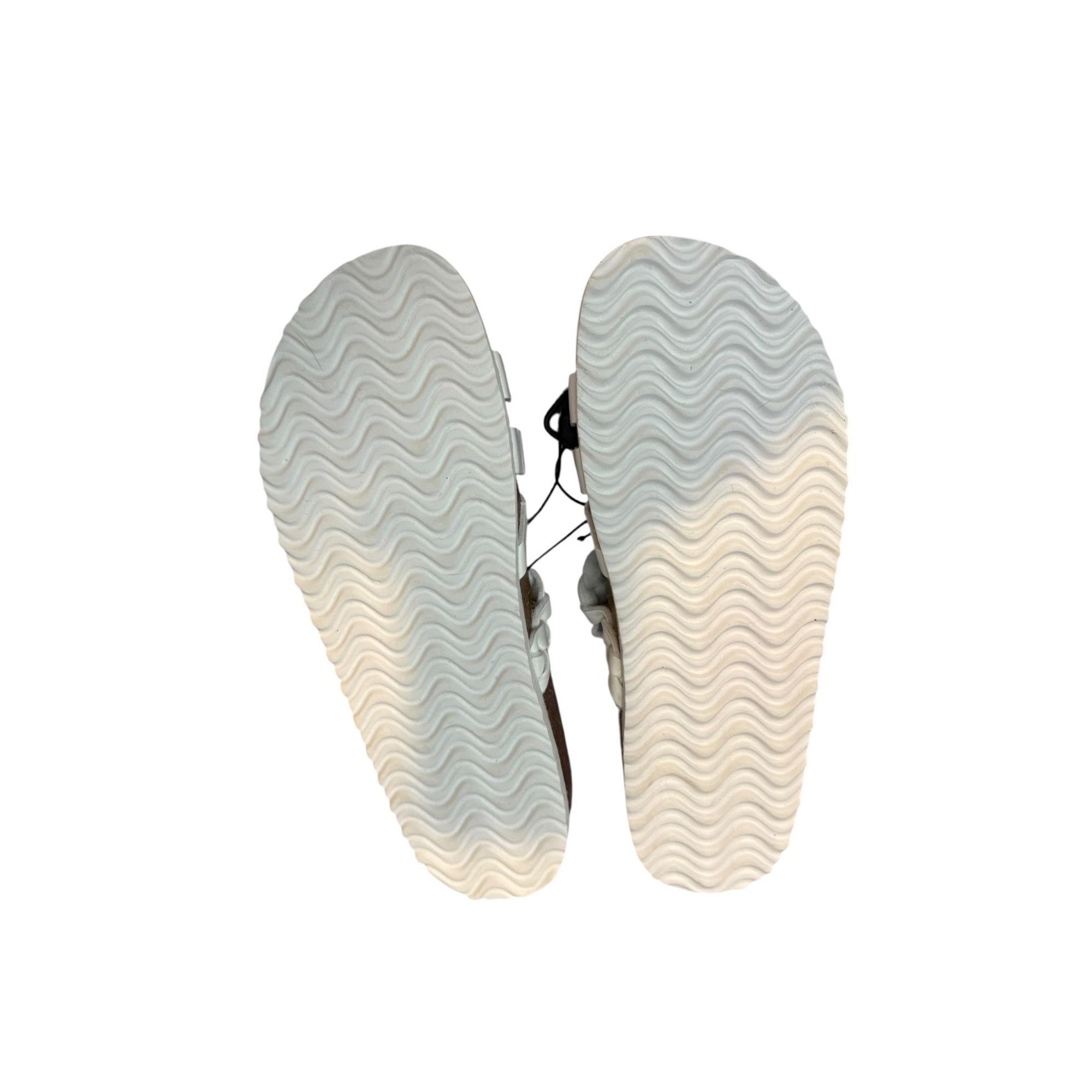 Other Women’s White Braided Strap Sandals – Size 9/10 – Buckle Str Size US 10 / IT 40 - 2 Thumbnail