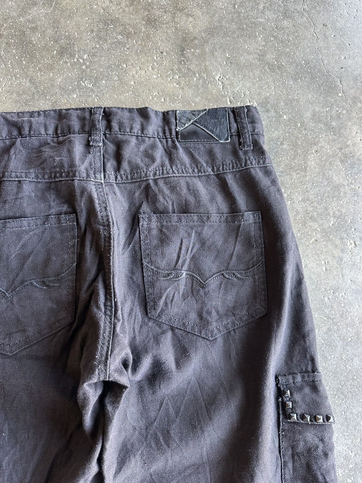 GOSTAR DE FUGA VERY RARE 💥VINTAGE FUGA JEANS CURVE/BANANA LEGS SPIKE PANTS Size US 32 / EU 48 - 14 Thumbnail