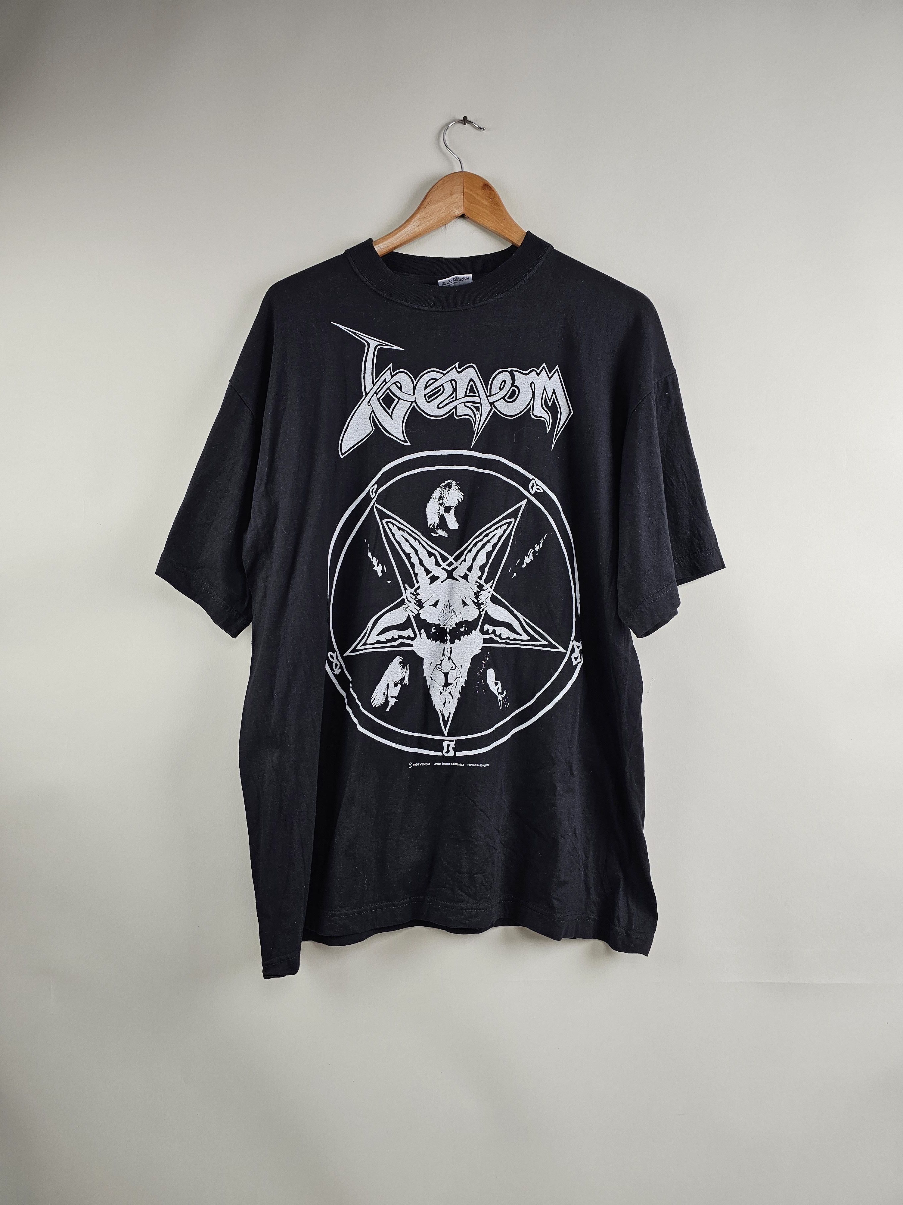 image of Band Tees x Rock Tees 1996 Venom Black Metal XL 23" 29.5", Men's