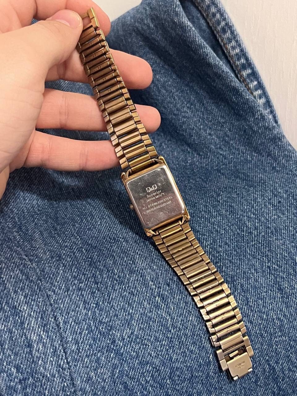 Japanese Brand × Vintage Vintage Gold Tone Form Japanese style futuristic Watch Tank Size ONE SIZE - 11 Thumbnail