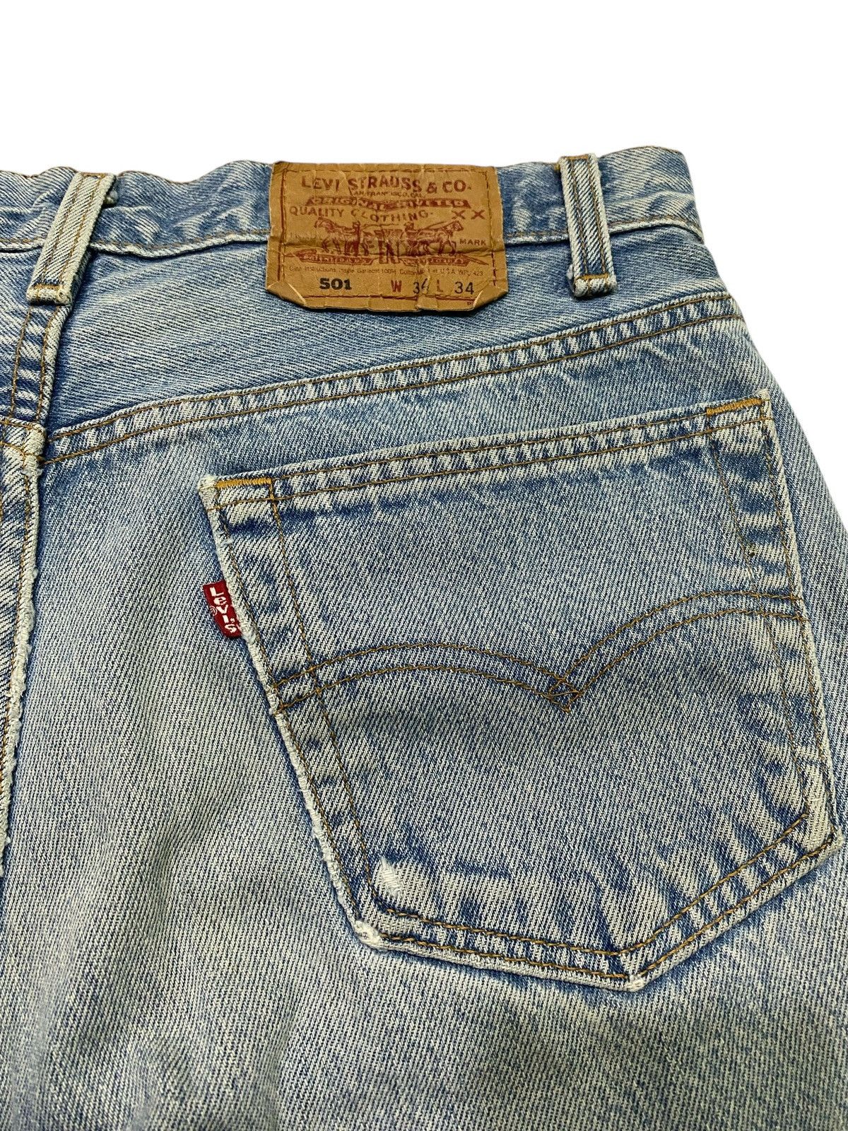 Levi's Vintage Levis 501 distressed grunge style jeans Size US 34 / EU 50 - 10 Thumbnail