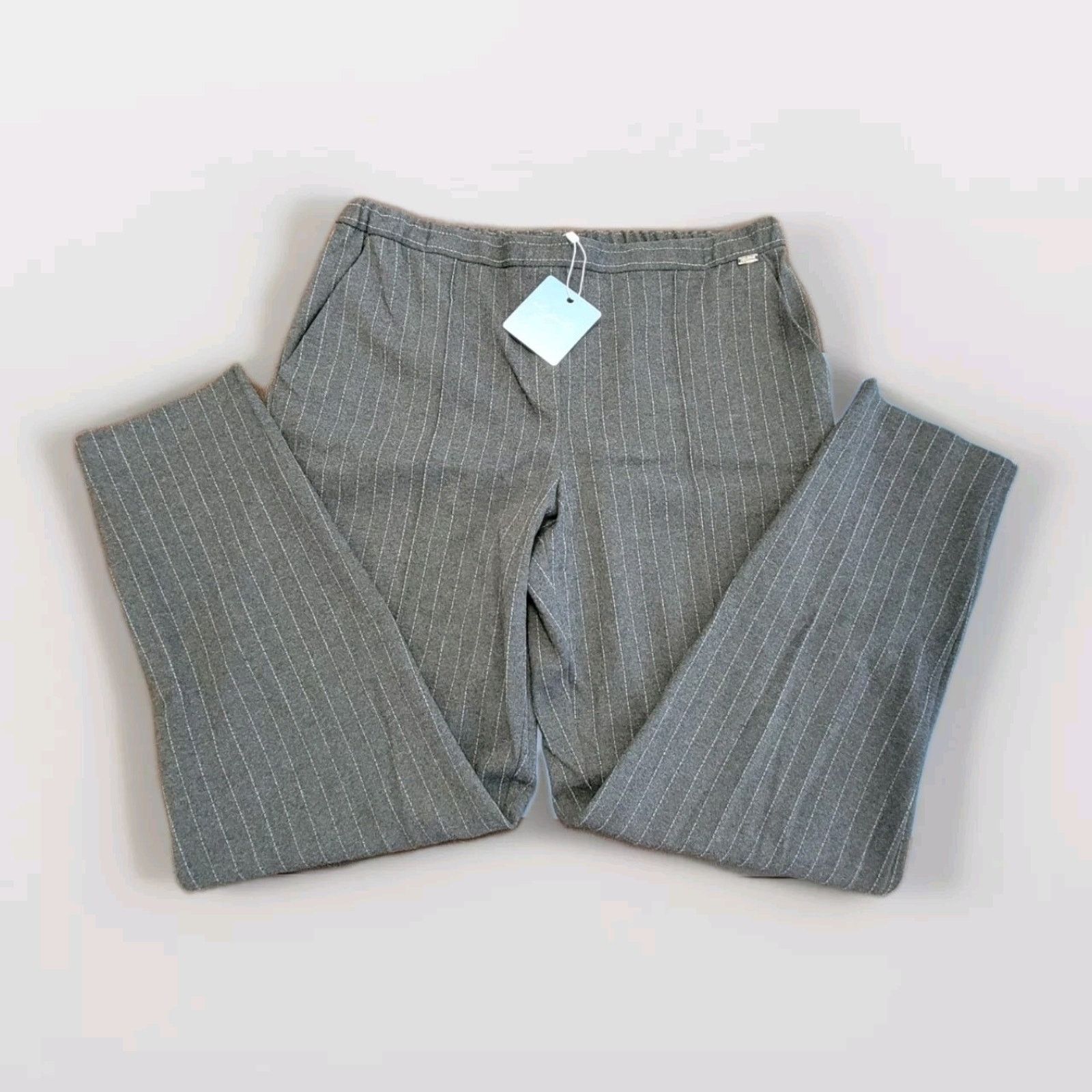 St. John ST John Sport Pants Sz M Gray Melange Stretch MSRP $395 Size 32" / US 10 / IT 46 - 2 Thumbnail
