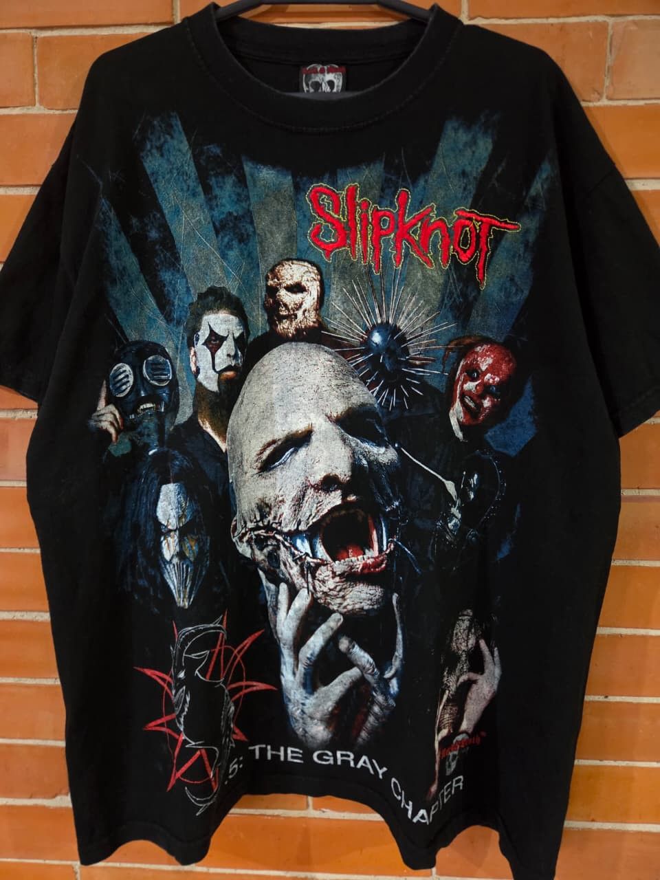 Band Tees Slipknot 5th the grey chapter Tee Size US XL / EU 56 / 4 - 2 Thumbnail