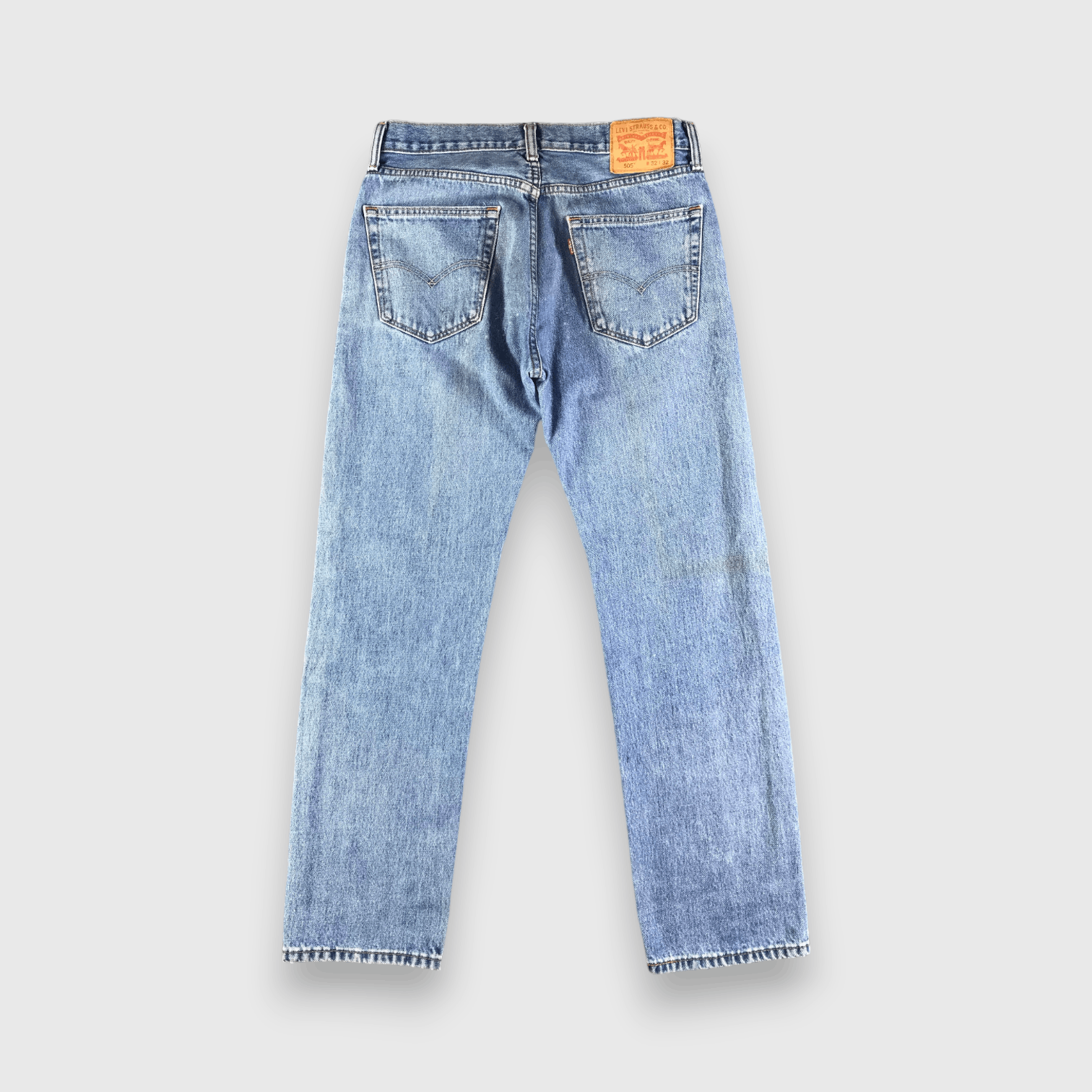 Levi's Vintage Blue Wash Levis 505 Jeans-J3410 Size US 33 - 2 Thumbnail