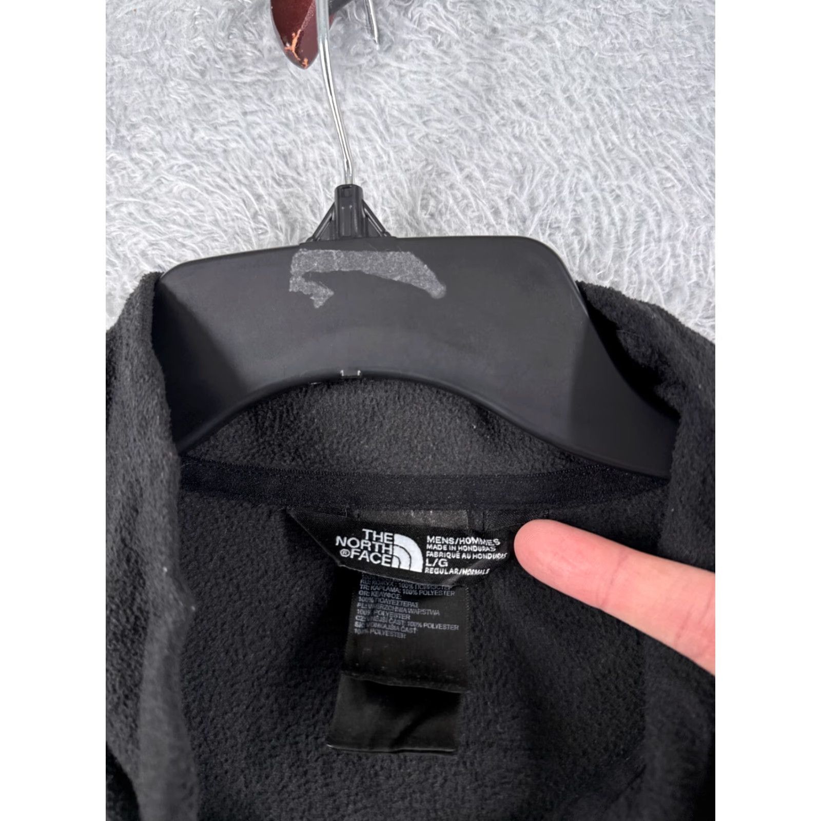 The North Face The North Face Sweater Mens Large Gray 1/4 Zip Polyester Fleece Mock Neck Shirt Size US L / EU 52-54 / 3 - 7 Thumbnail