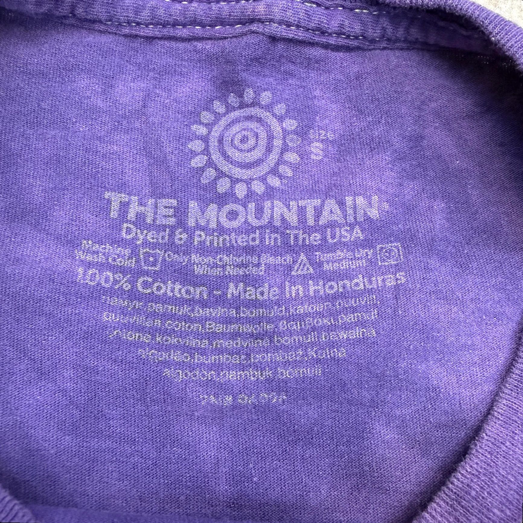 The Mountain VINTAGE The Mountain Shirt Mens S Purple Wolf Galaxy Space Graphic Tie Dye Tee Size US S / EU 44-46 / 1 - 5 Thumbnail