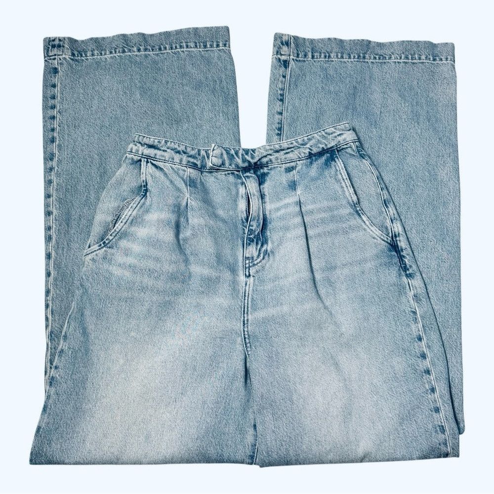 Other Triarchy Pleated Front Wide Leg Jeans Size 30 Size 30" / US 8 / IT 44 - 3 Thumbnail