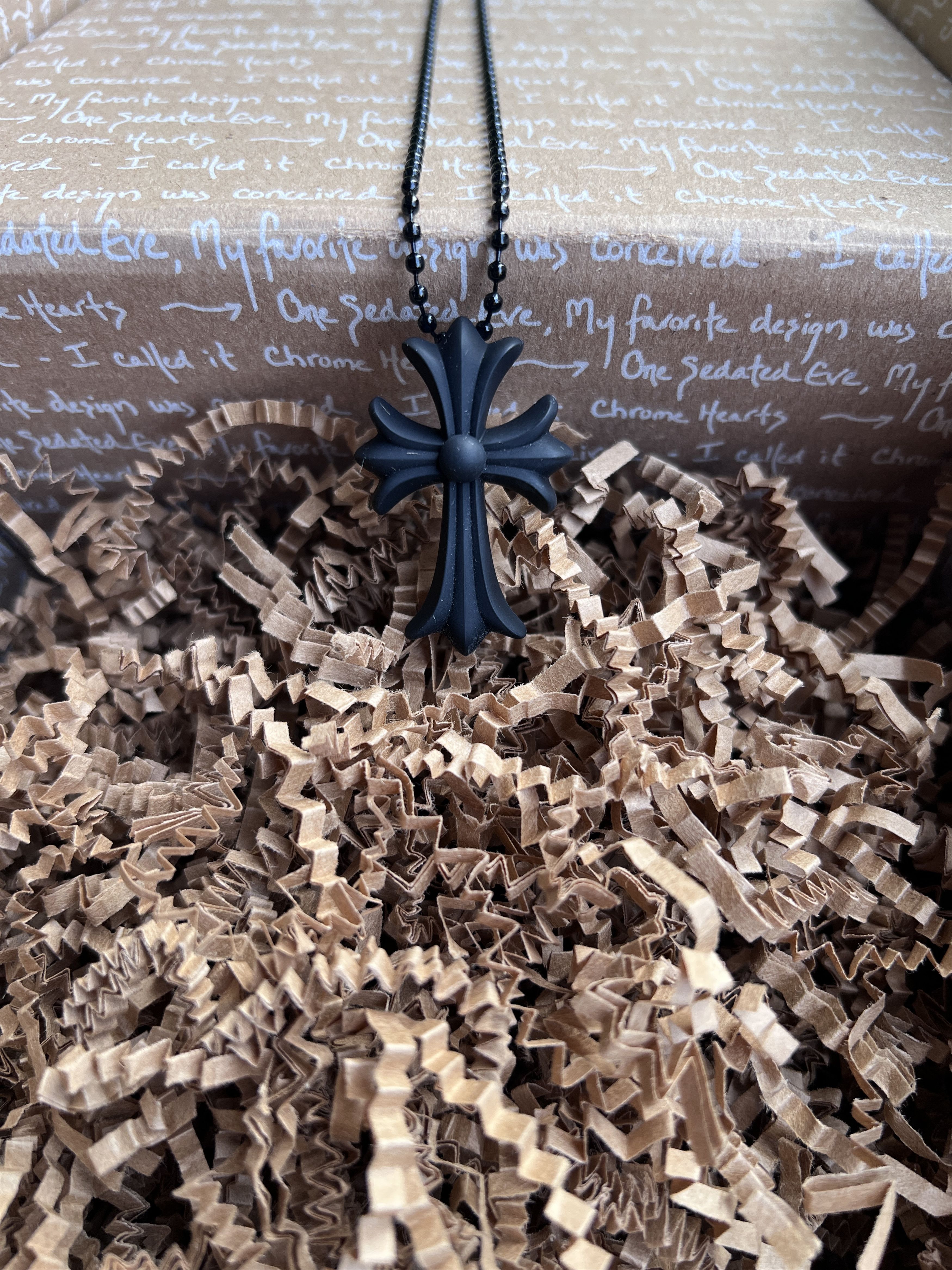Chrome Hearts Chrome Hearts Cross Silicone Necklace Size ONE SIZE - 3 Thumbnail