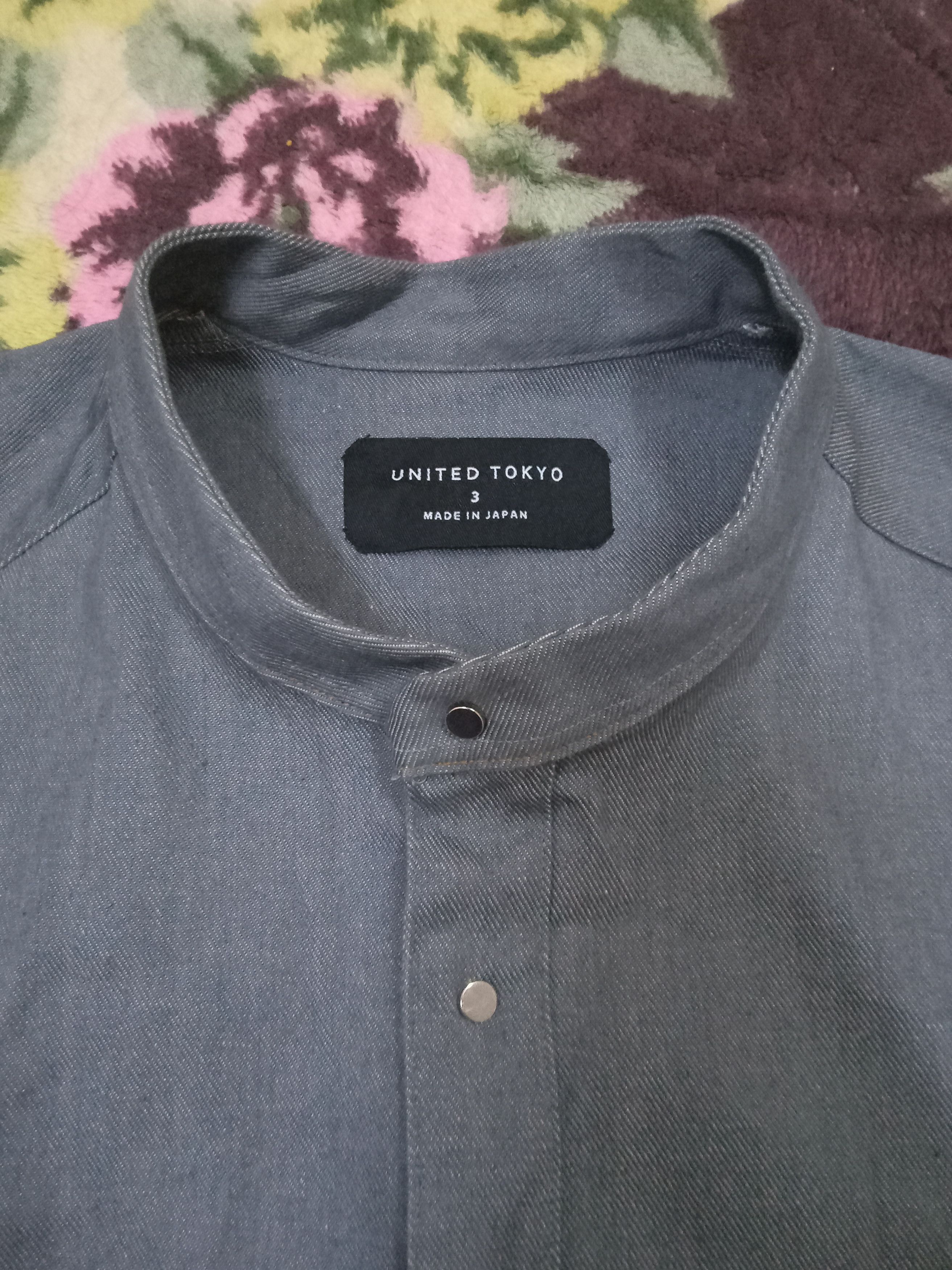 Japanese Brand United Tokyo Snap Buttons Rare Denim Shirt Size US L / EU 52-54 / 3 - 1 Thumbnail