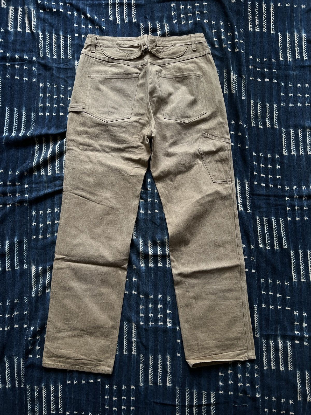 Vintage Workwear Herringbone Carpenter Pants Kapital RRL Visvim Size US 32 / EU 48 - 2 Thumbnail