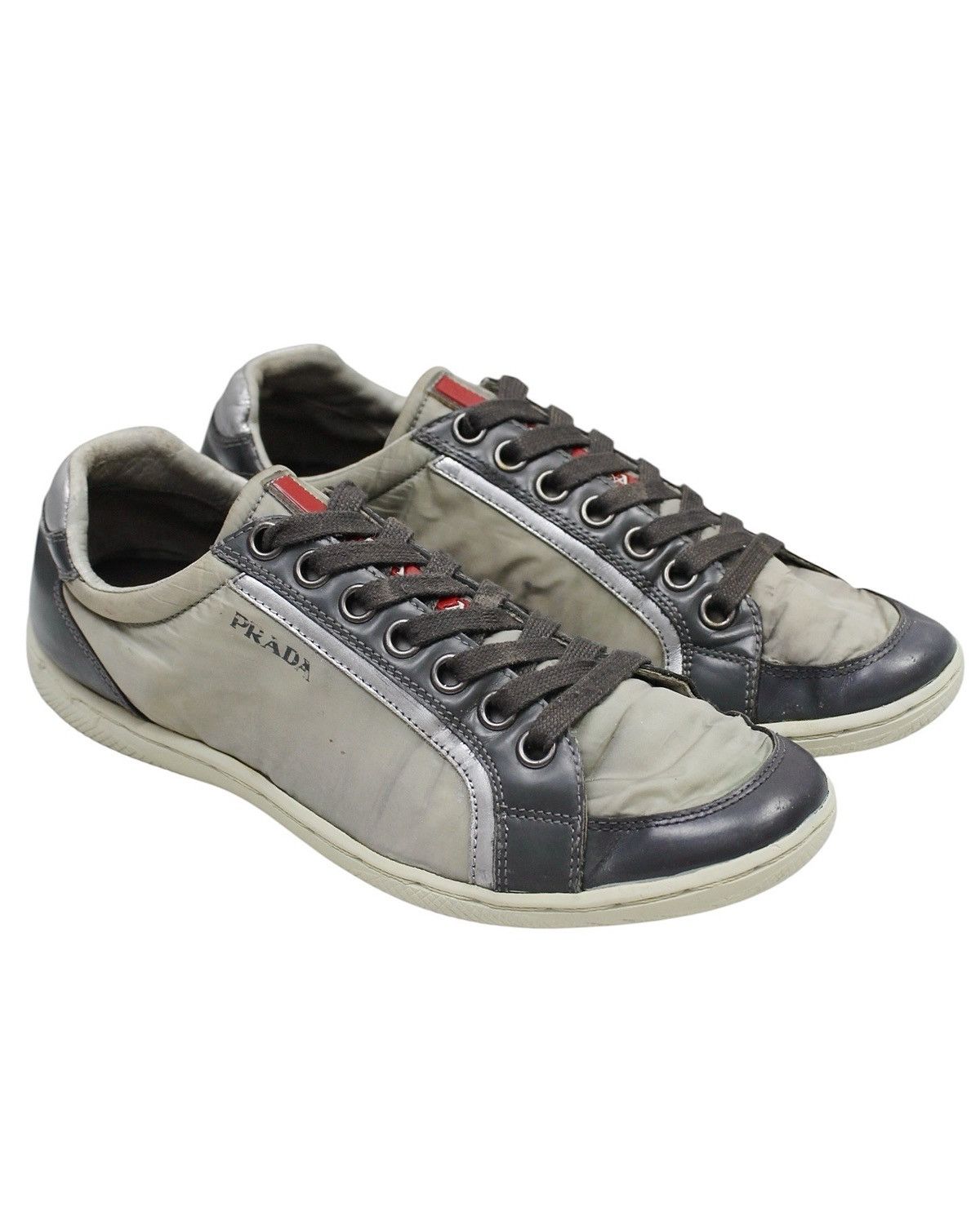 Prada 2000S PRADA SPORT NYLON LEATHER SNEAKERS Size US 5 / EU 37 - 1 Thumbnail