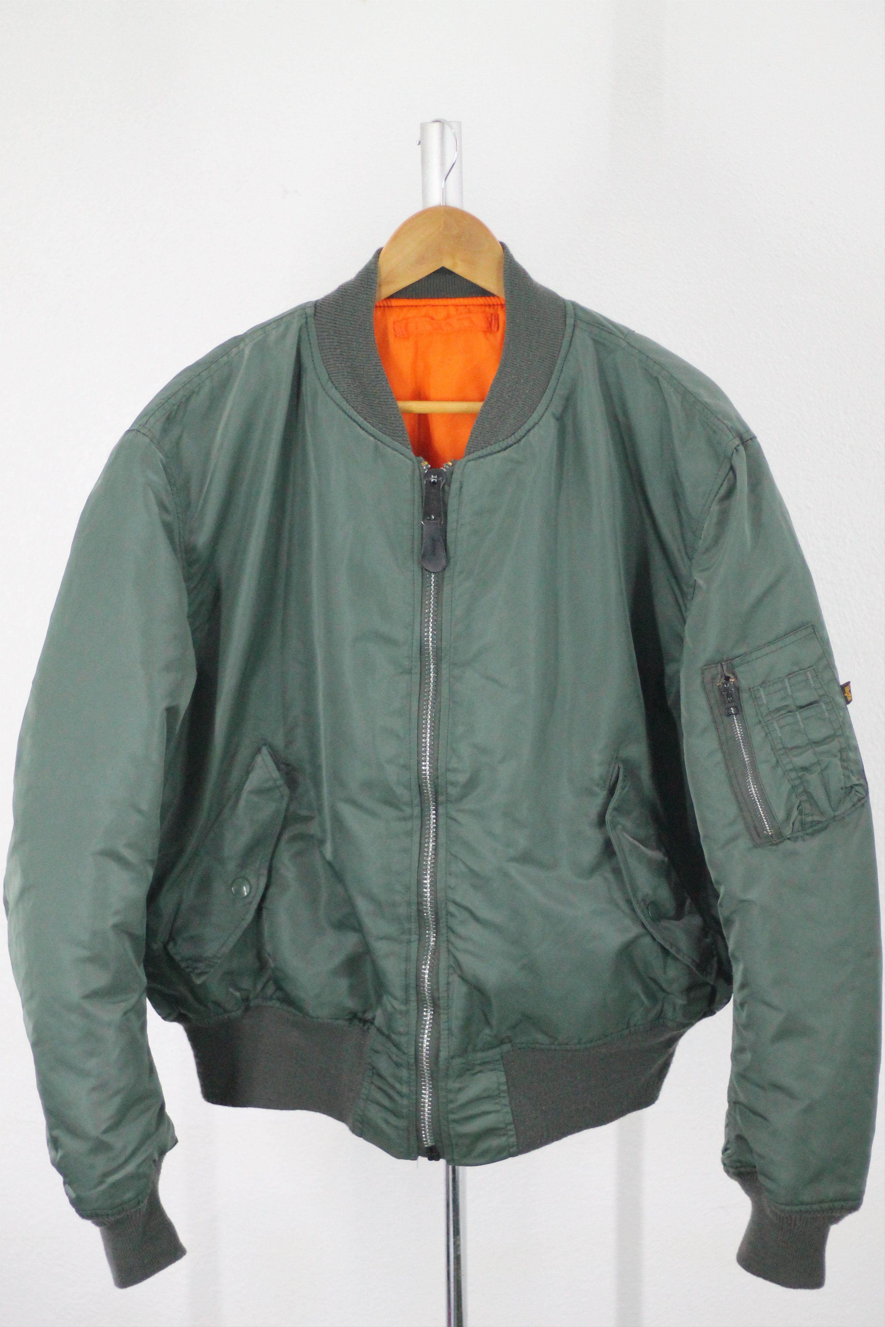 Alpha Industries Vintage ALPHA INDUSTRIES Reversible Bomber Jacket. Size US XL / EU 56 / 4 - 2 Thumbnail