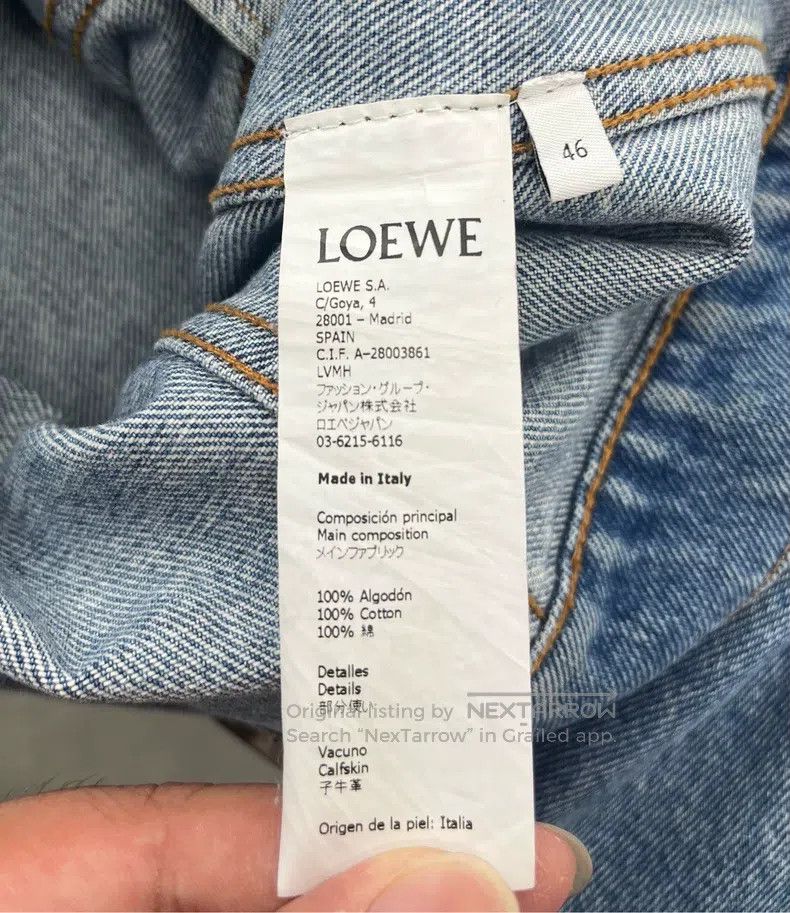 Loewe Loewe Blue Washed Denim Jacket Size US S / EU 44-46 / 1 - 5 Thumbnail