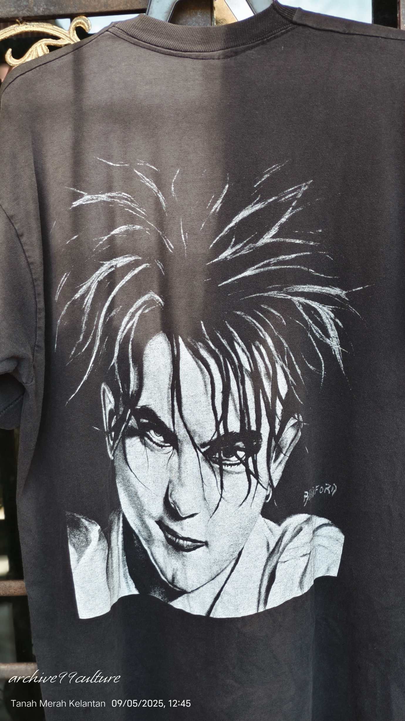 The Cure Vintage Bradford Gallery Robert Smith Tee Rare 90s Art Goth Size US XL / EU 56 / 4 - 12 Thumbnail