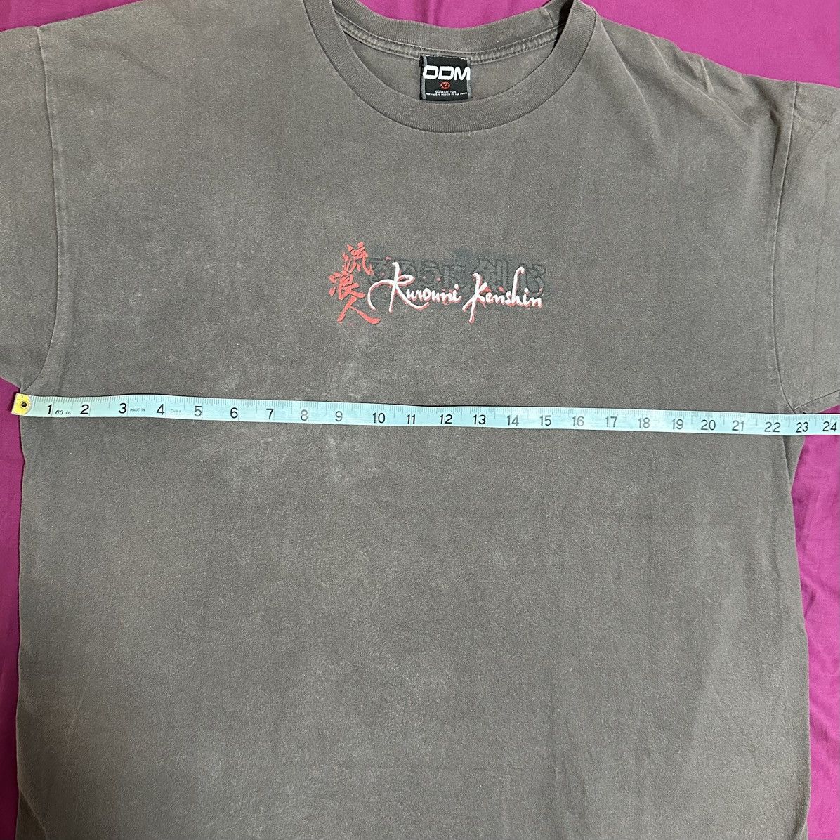 Vintage Vintage Rurouni Kenshin Anime T Shirt Shishio Makoto ODM Size US XL / EU 56 / 4 - 8 Thumbnail