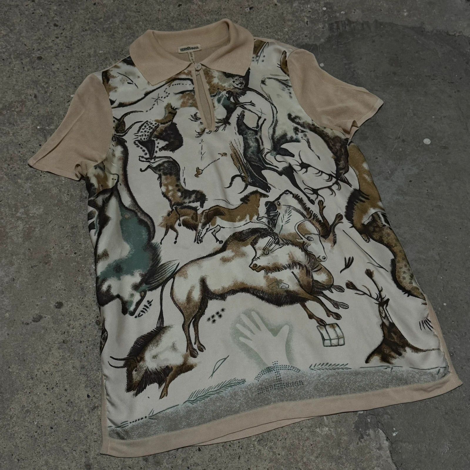 Hermes Vintage Hermes by Margiela silk polo Size XS / US 0-2 / IT 36-38 - 5 Thumbnail