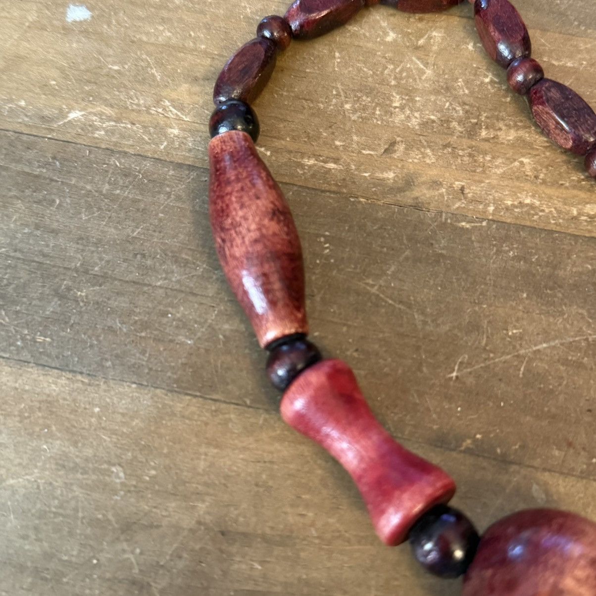Vintage Vintage chunky brown bead necklace Size ONE SIZE - 5 Thumbnail