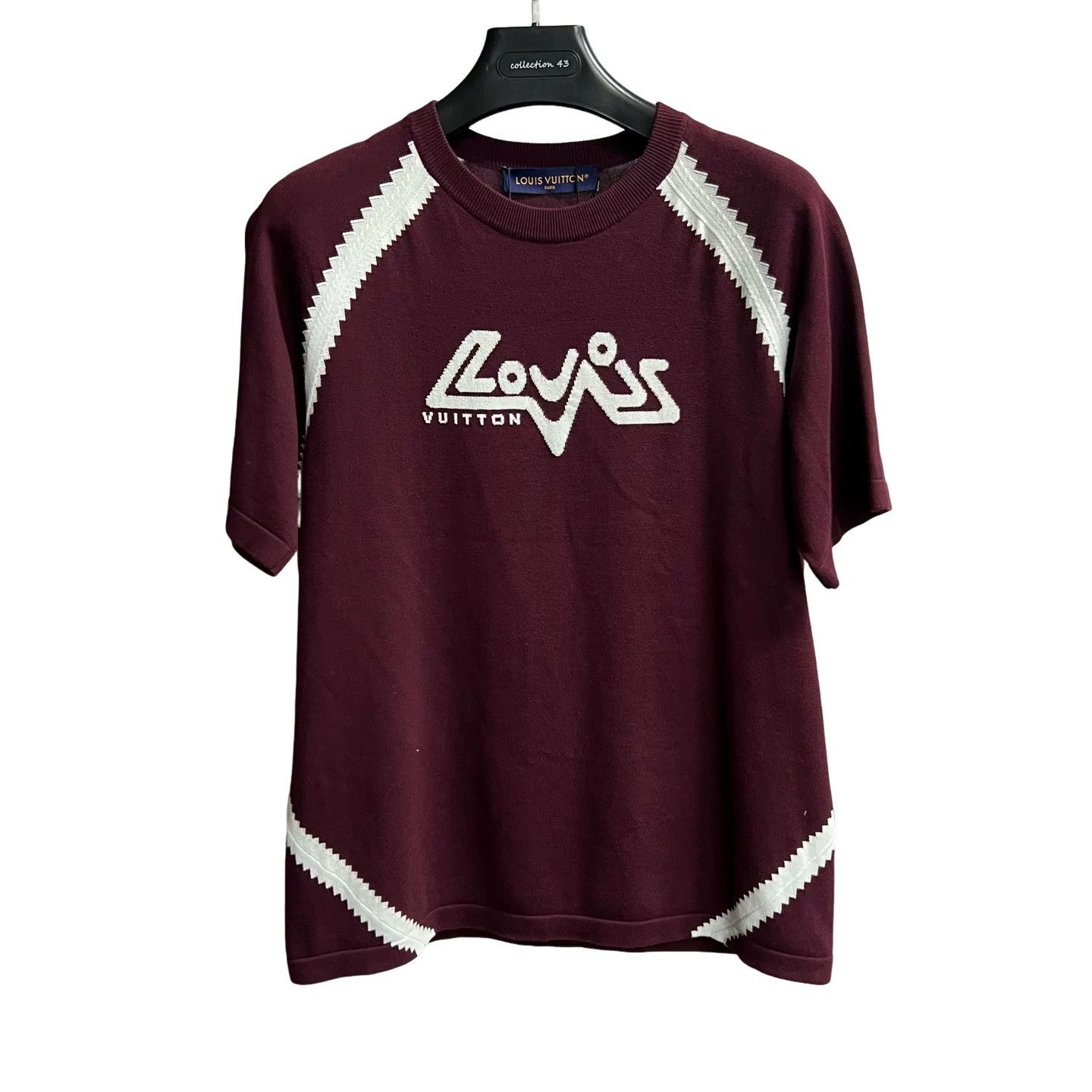 Louis Vuitton Louis Vuitton Contrast Trim Knit T-Shirt Size S Size US S / EU 44-46 / 1 - 1 Thumbnail