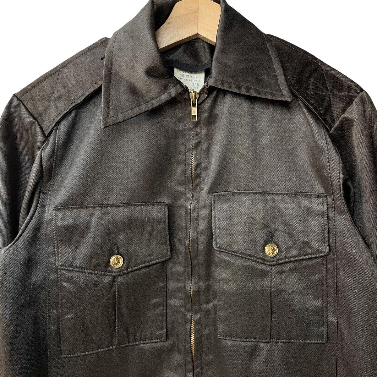 Vintage Military Inspired Vintage 60s~70s Open Collar Jacket Size US M / EU 48-50 / 2 - 3 Thumbnail