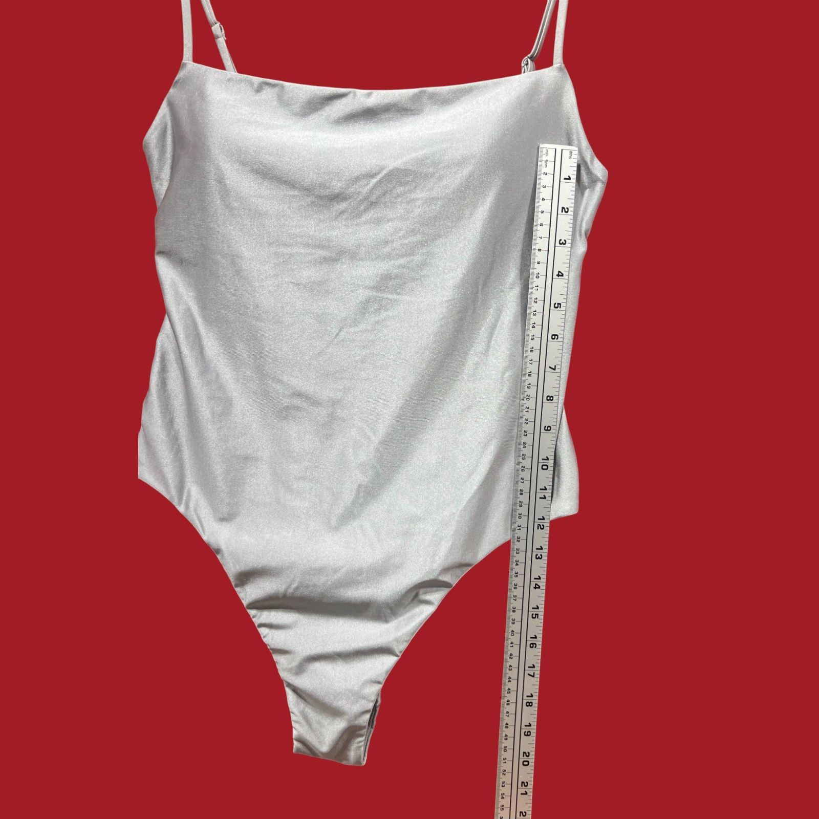 Other Shade & Shore - Women's Square Neck High Leg Cheeky Swimsuit Size ONE SIZE - 9 Thumbnail