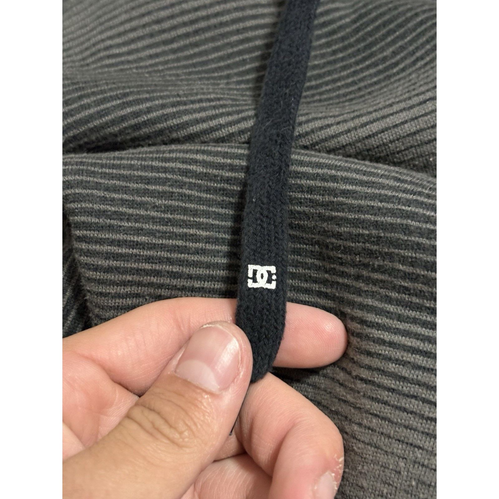 Other DC Shoes Grey Striped Hoodie Y2K Skater Streetwear - Mens XL Size US XL / EU 56 / 4 - 3 Thumbnail
