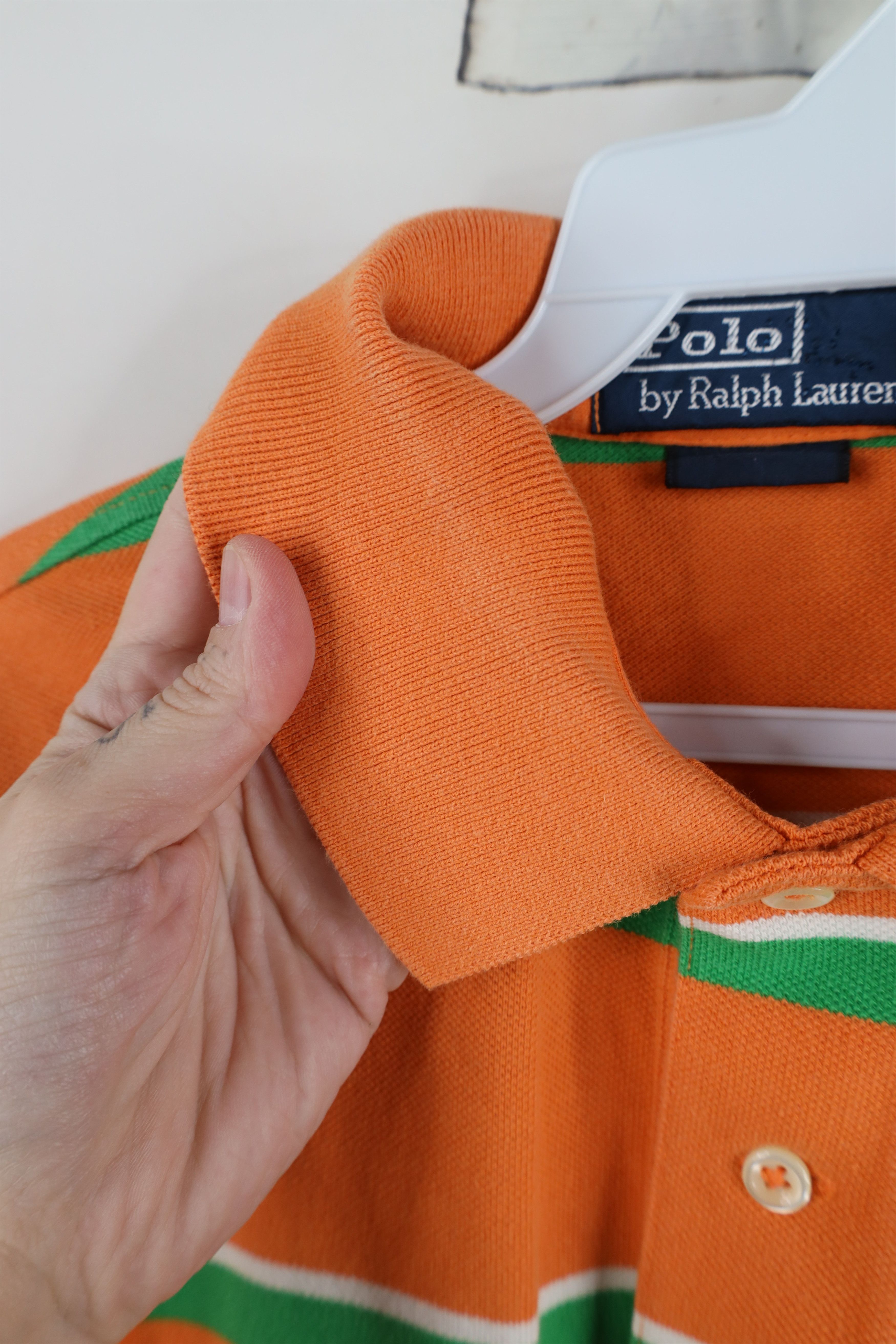 Ralph Lauren Vintage Ralph Lauren Striped Pique Cotton Golf Polo Shirt Size US M / EU 48-50 / 2 - 9 Thumbnail
