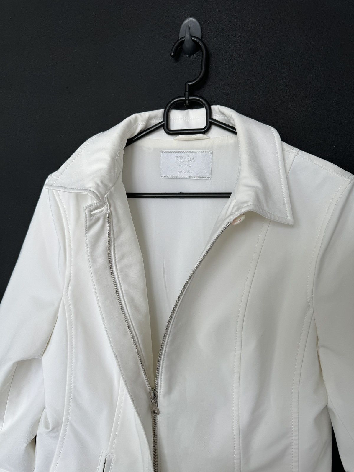 Prada Vintage Prada Jacket white Size M / US 6-8 / IT 42-44 - 4 Thumbnail