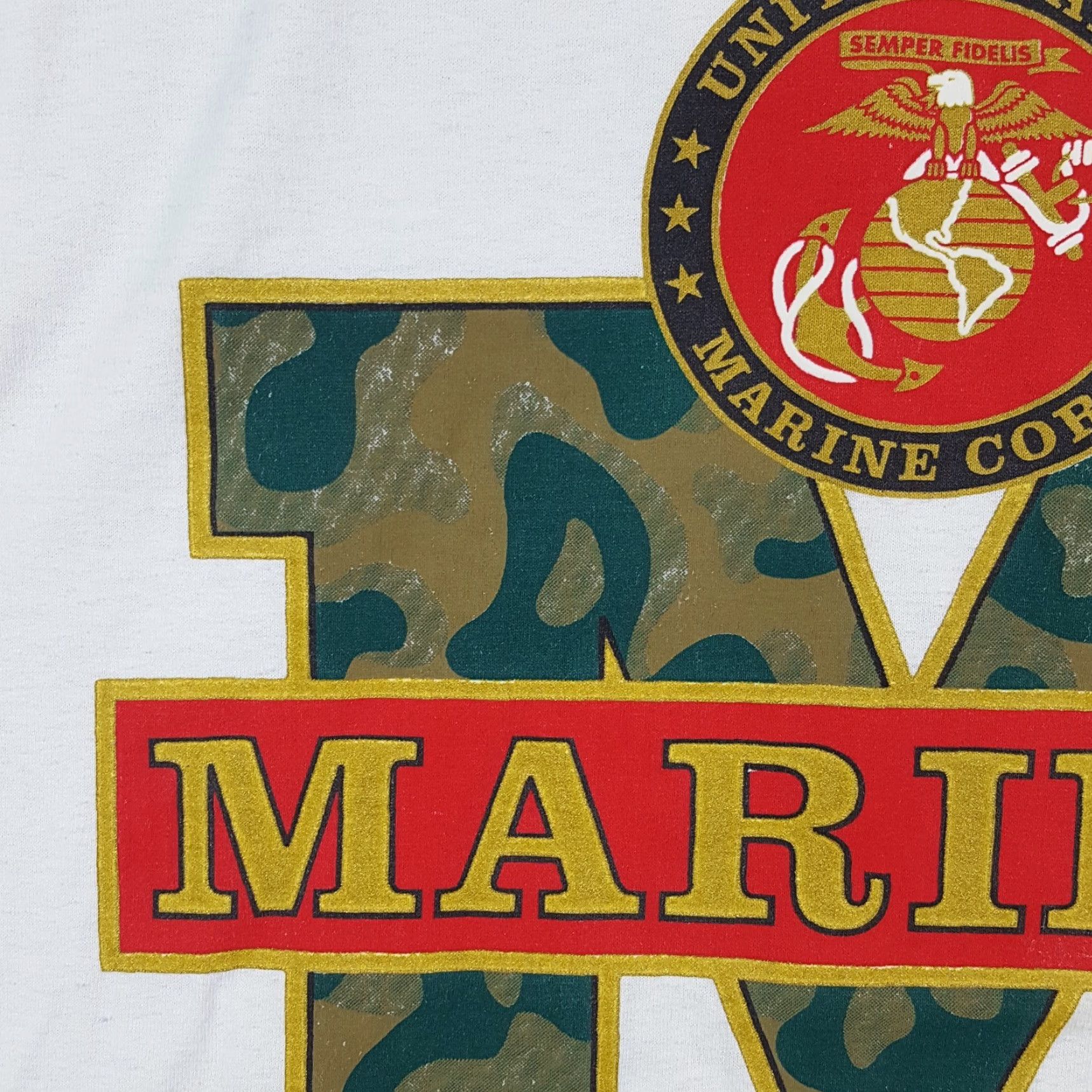 Vintage Vintage US Marines T-Shirt XL Camouflage Military Camo 90s 00s Army Outdoor Retro Size US XL / EU 56 / 4 - 3 Thumbnail