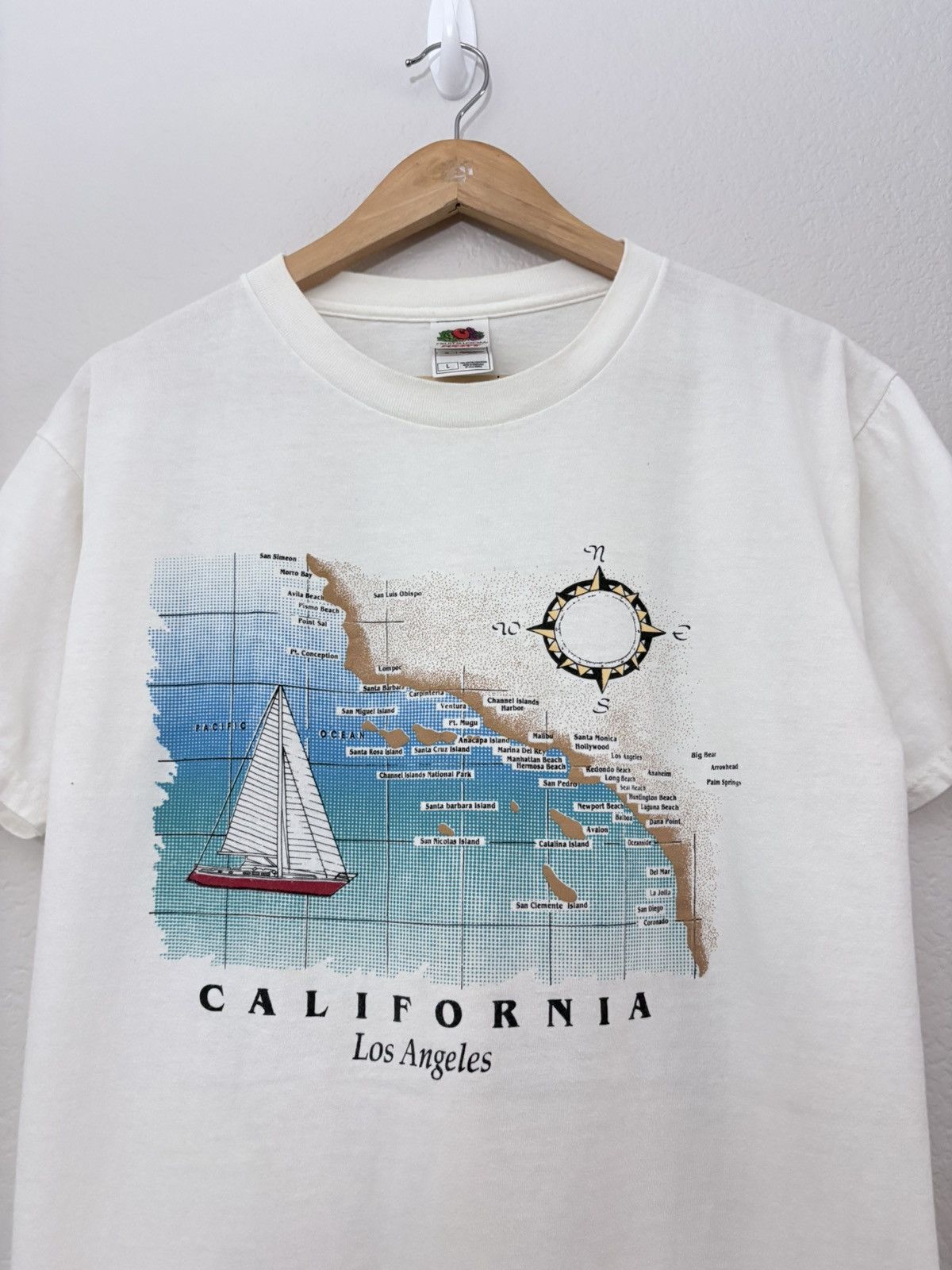 Vintage 00’s Los Angeles California Vintage Tee Shirt Size US L / EU 52-54 / 3 - 2 Thumbnail
