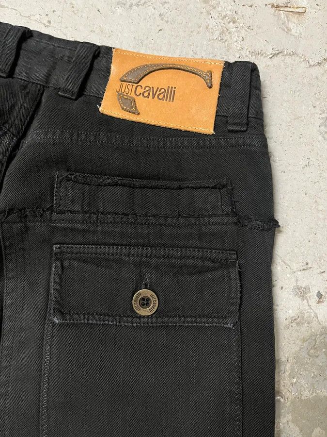 Roberto Cavalli AW2005 Cavalli Black Cargo Pants Size US 30 / EU 46 - 9 Thumbnail