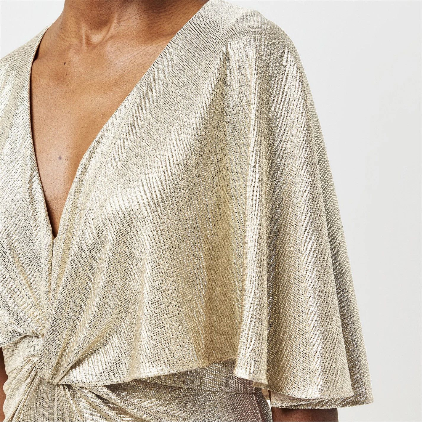 Lauren Ralph Lauren o1g2r1mq0825 Phinya Gown in Birch Tan/Gold Size S / US 4 / IT 40 - 5 Thumbnail