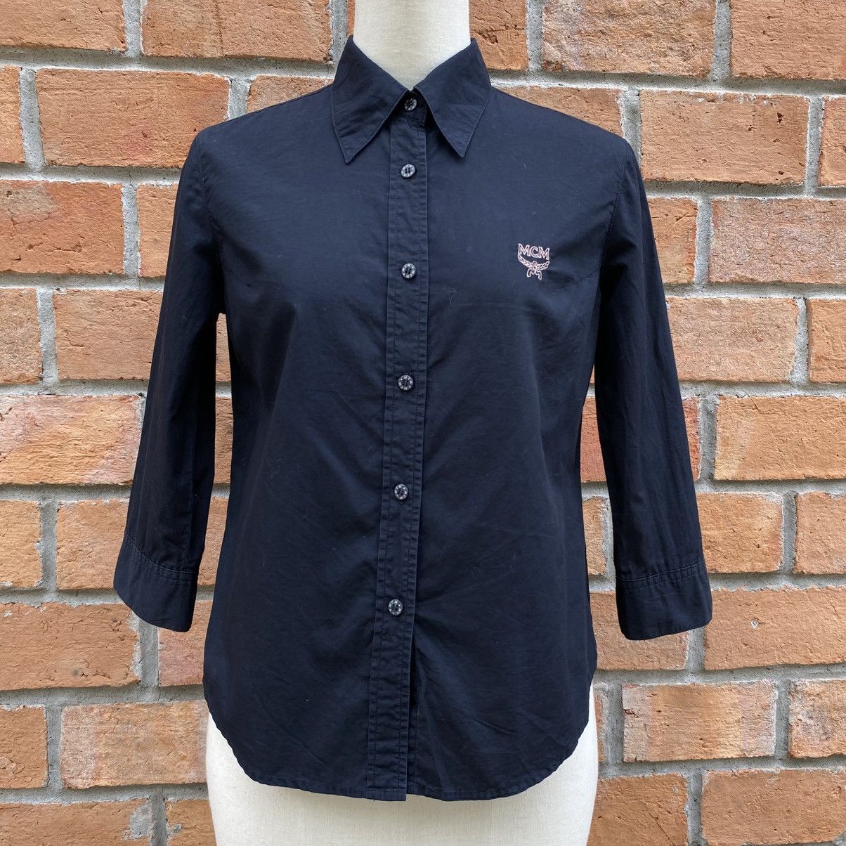 MCM MCM Black Logo Shirt Size M / US 6-8 / IT 42-44 - 1 Thumbnail