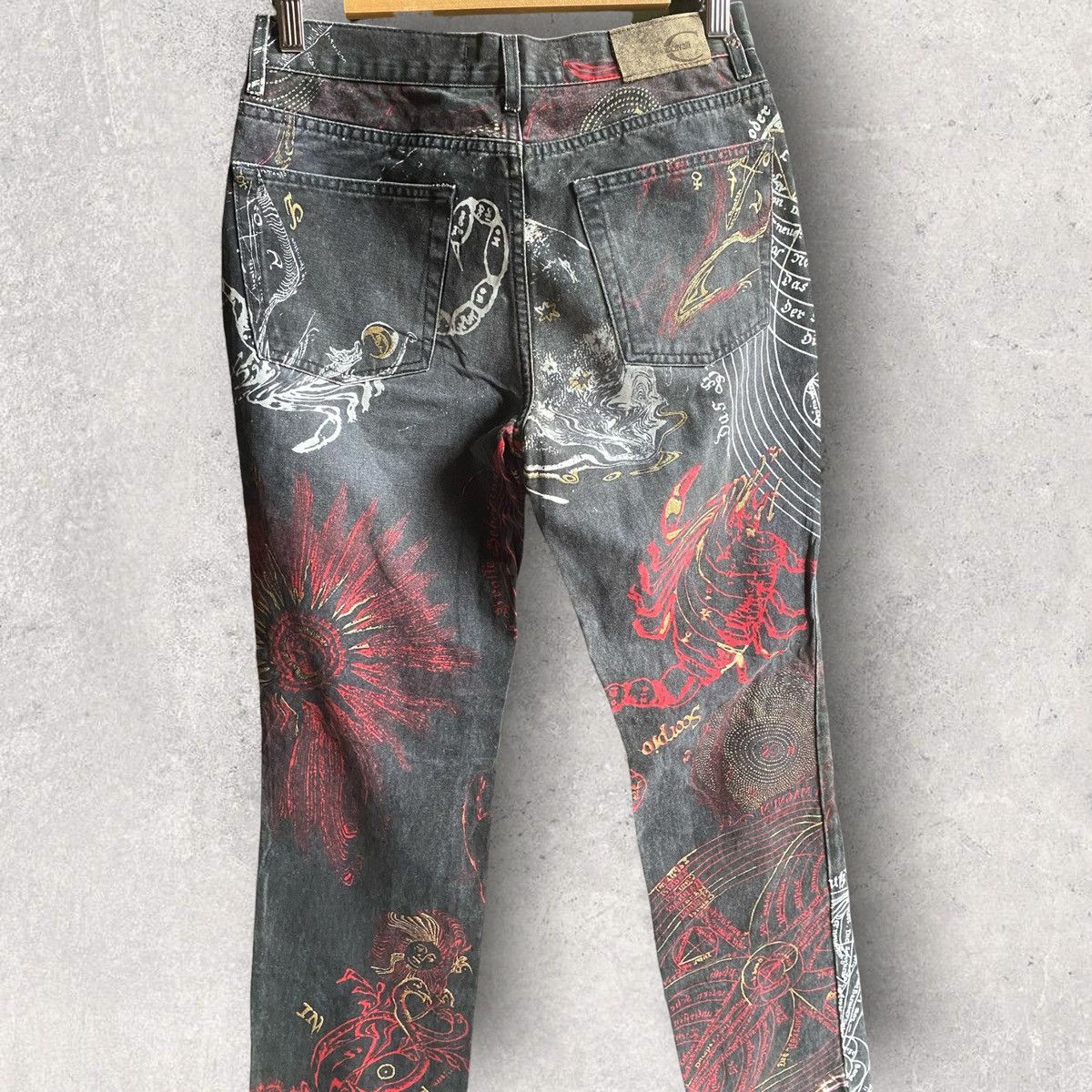 Roberto Cavalli Vintage 00’s Astrology Print Denim Size US 30 / EU 46 - 4 Thumbnail