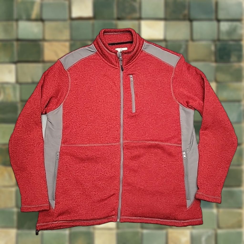 Vintage VINTAGE Magellan Outdoors Sweater Mens XL Red Full Zip Fleece Hiking Knit Jacket Better Size US XL / EU 56 / 4 - 1 Thumbnail