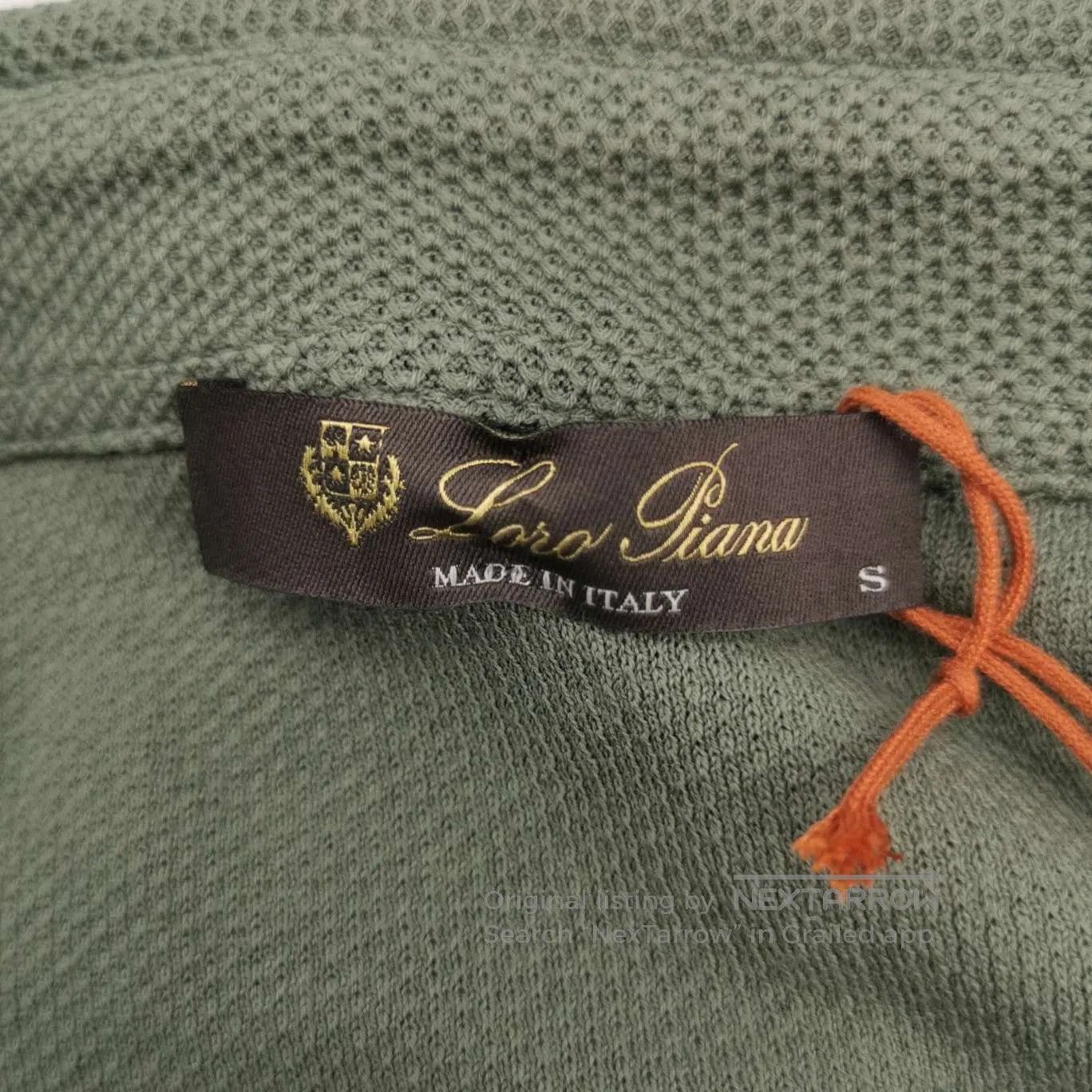 Loro Piana Loro Piana Green Long-Sleeve Polo Shirt XXL. Size US S / EU 44-46 / 1 - 7 Thumbnail