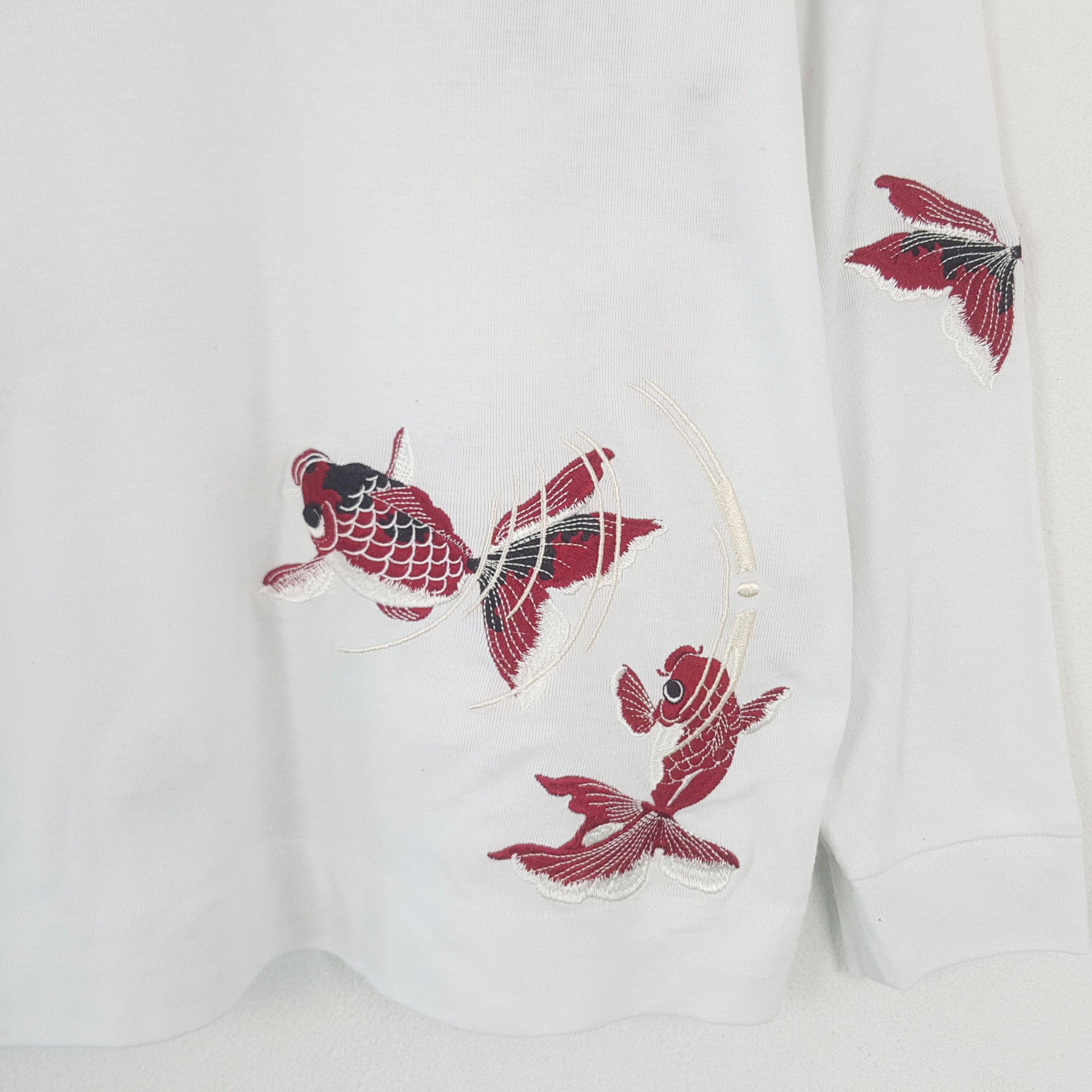 Japanese Brand × Vintage Vintage Embroidery Fist Koi Japanese Clasic Sweatshirt Size US S / EU 44-46 / 1 - 4 Thumbnail