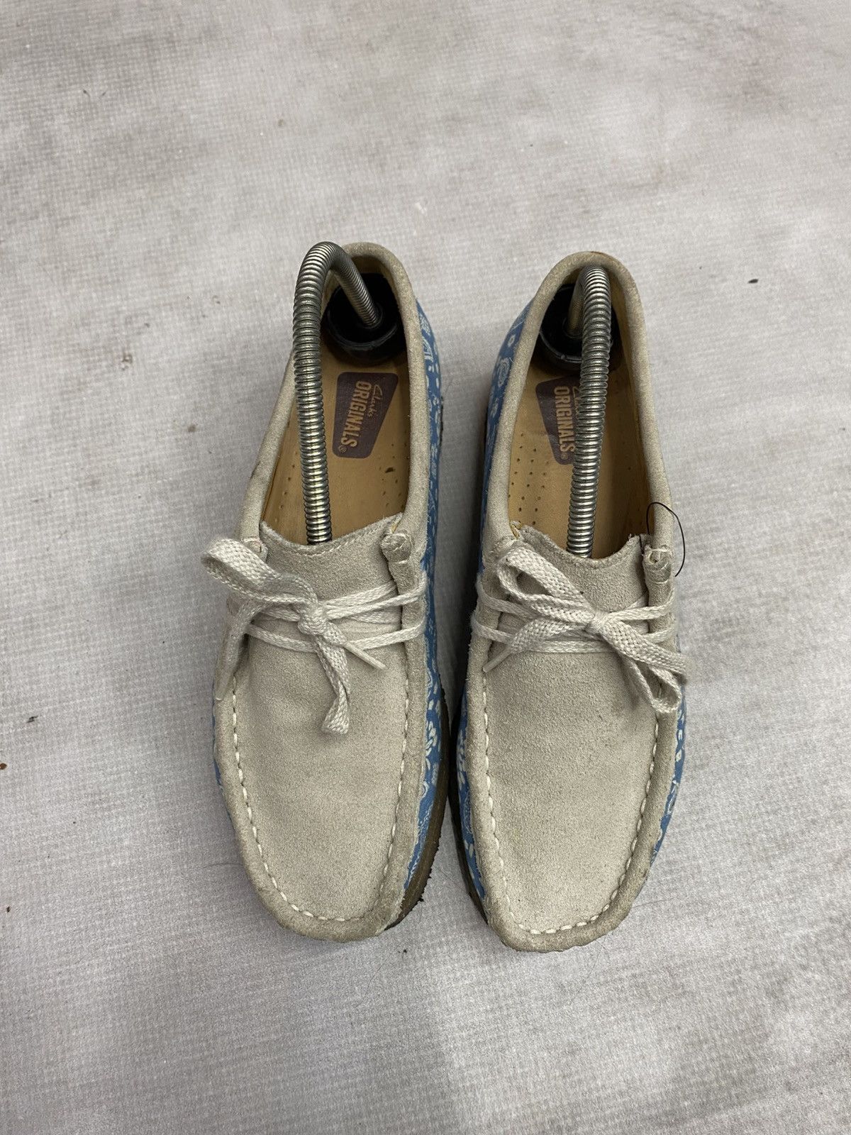Clarks Clarks wallabee moccasisns paisley seude crepe blue Size US 7.5 / IT 37.5 - 3 Thumbnail
