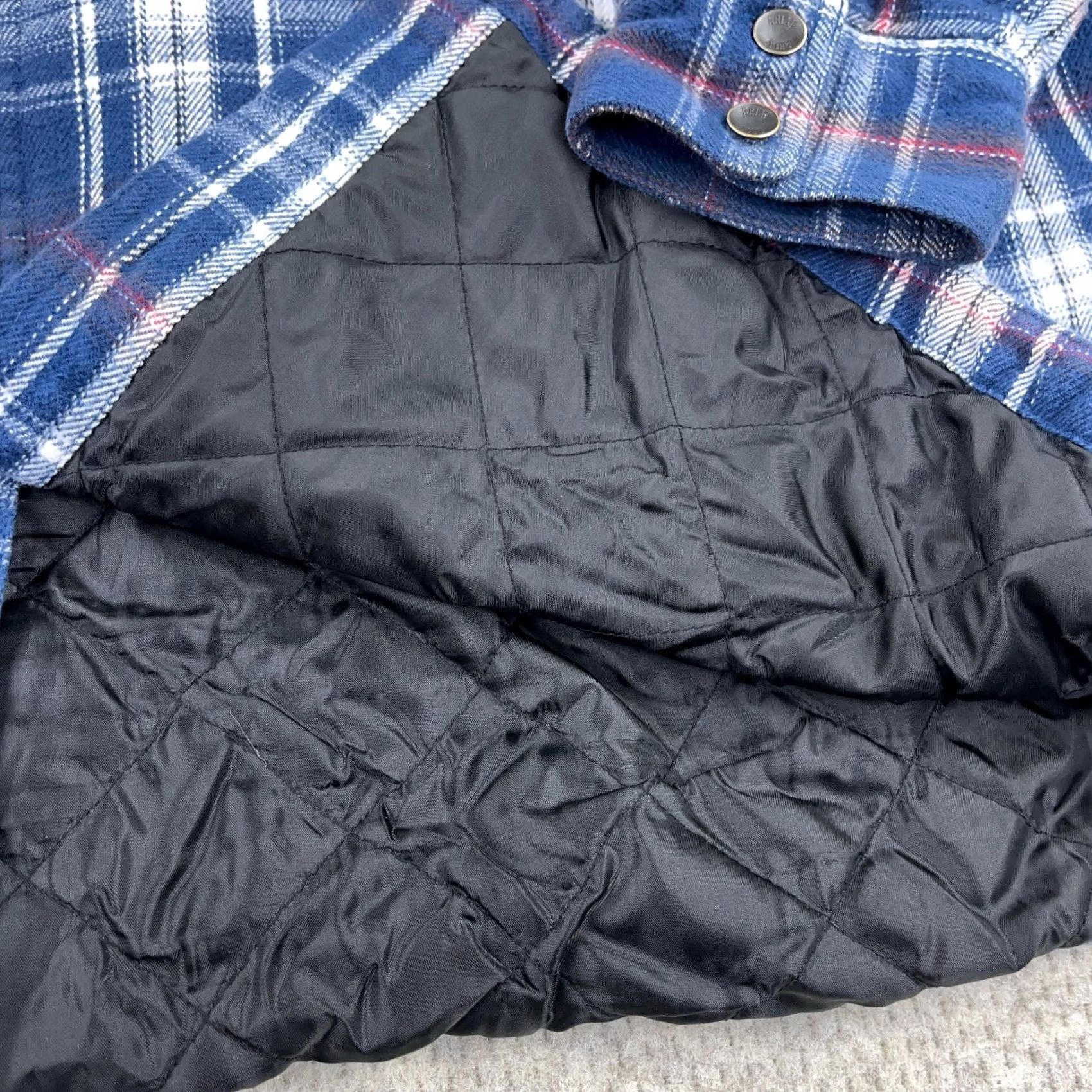 Ariat Ariat Shacket Men 2XL Tall Blue Plaid Flannel Shirt Jacket Blanket Lined 2XLT Size US XXL / EU 58 / 5 - 4 Thumbnail