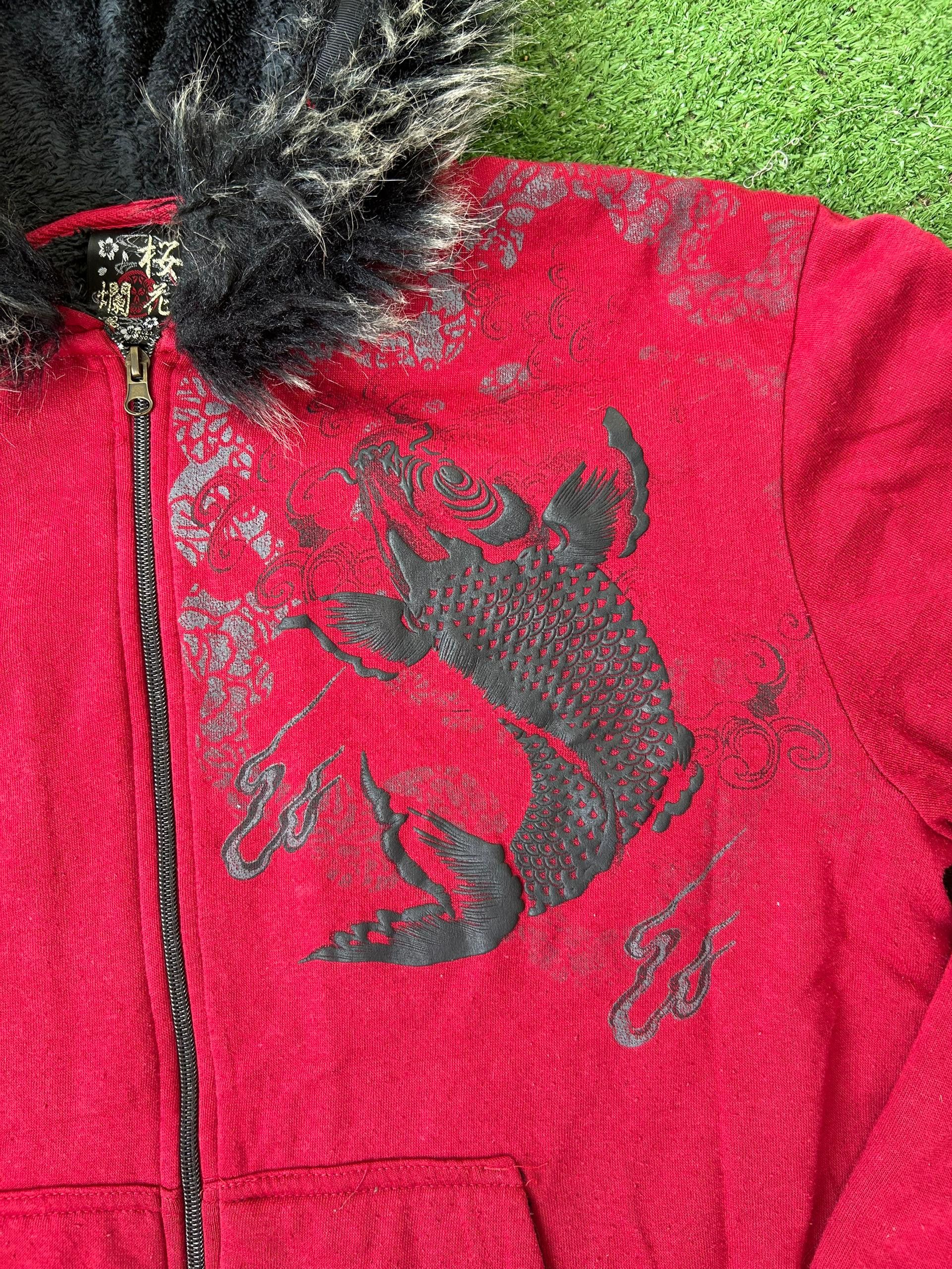 Japanese Brand Japanese Brand Bullet Noise Koi Fur Jackets Size US XL / EU 56 / 4 - 6 Thumbnail
