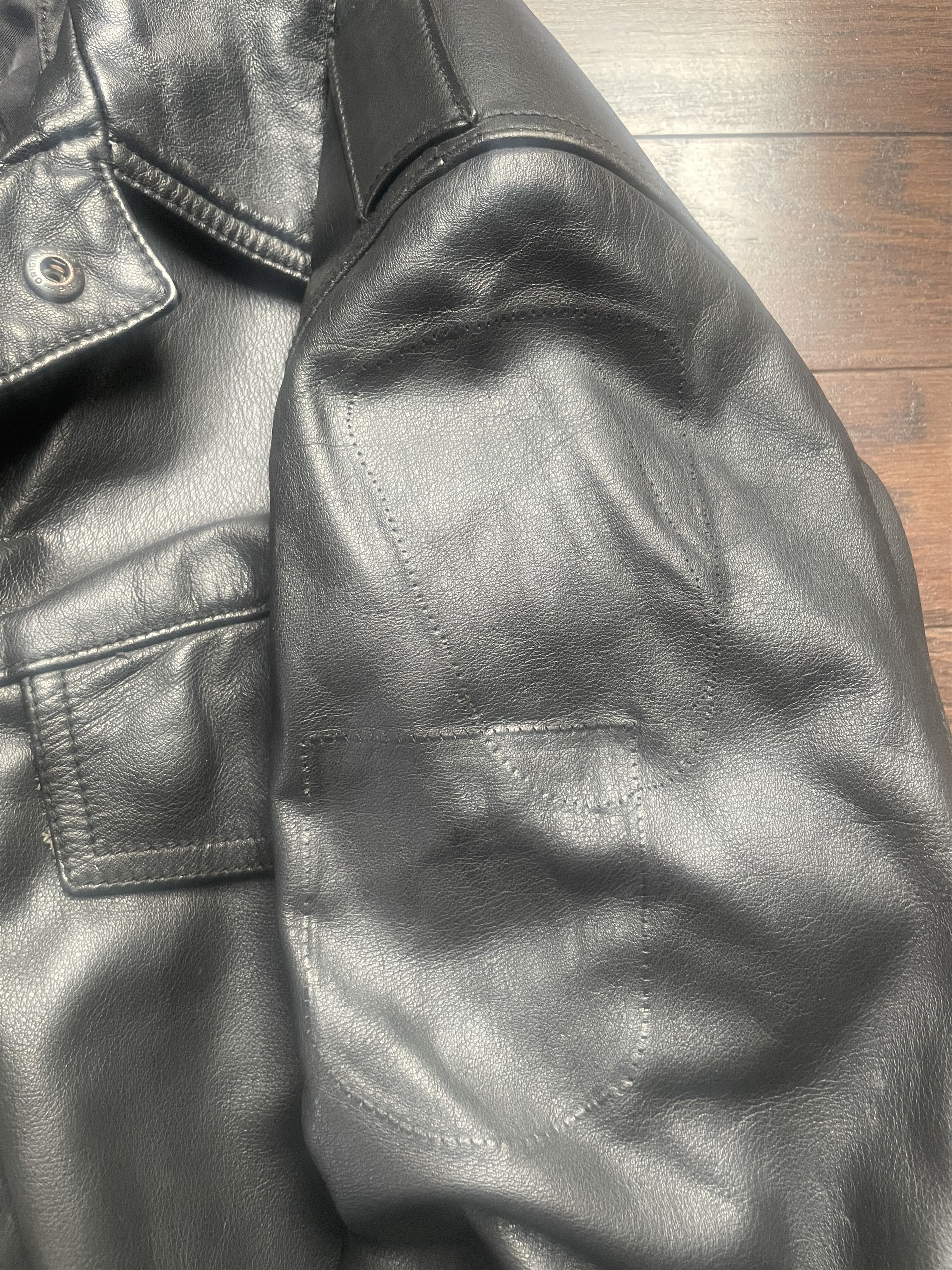 Vintage Vintage German Polizei Leather Blouson Size US M / EU 48-50 / 2 - 9 Thumbnail