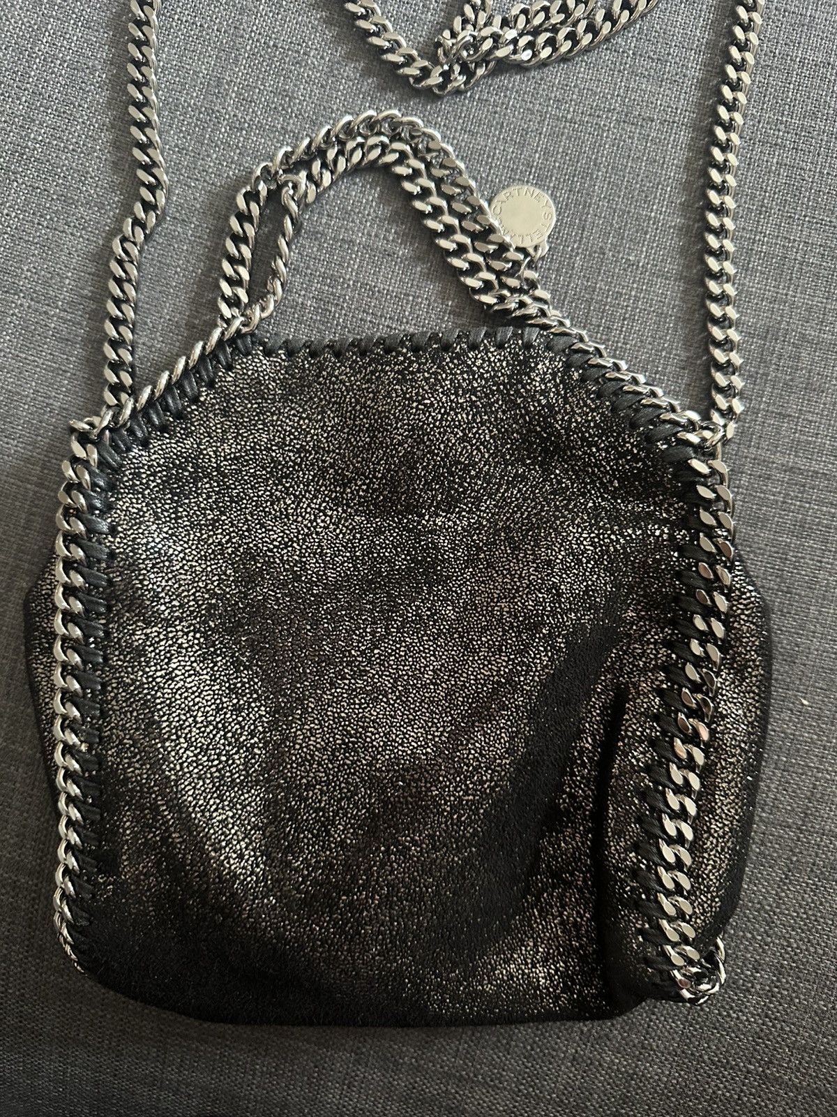Stella Mccartney mini Falabella crossbody bag in Bronze