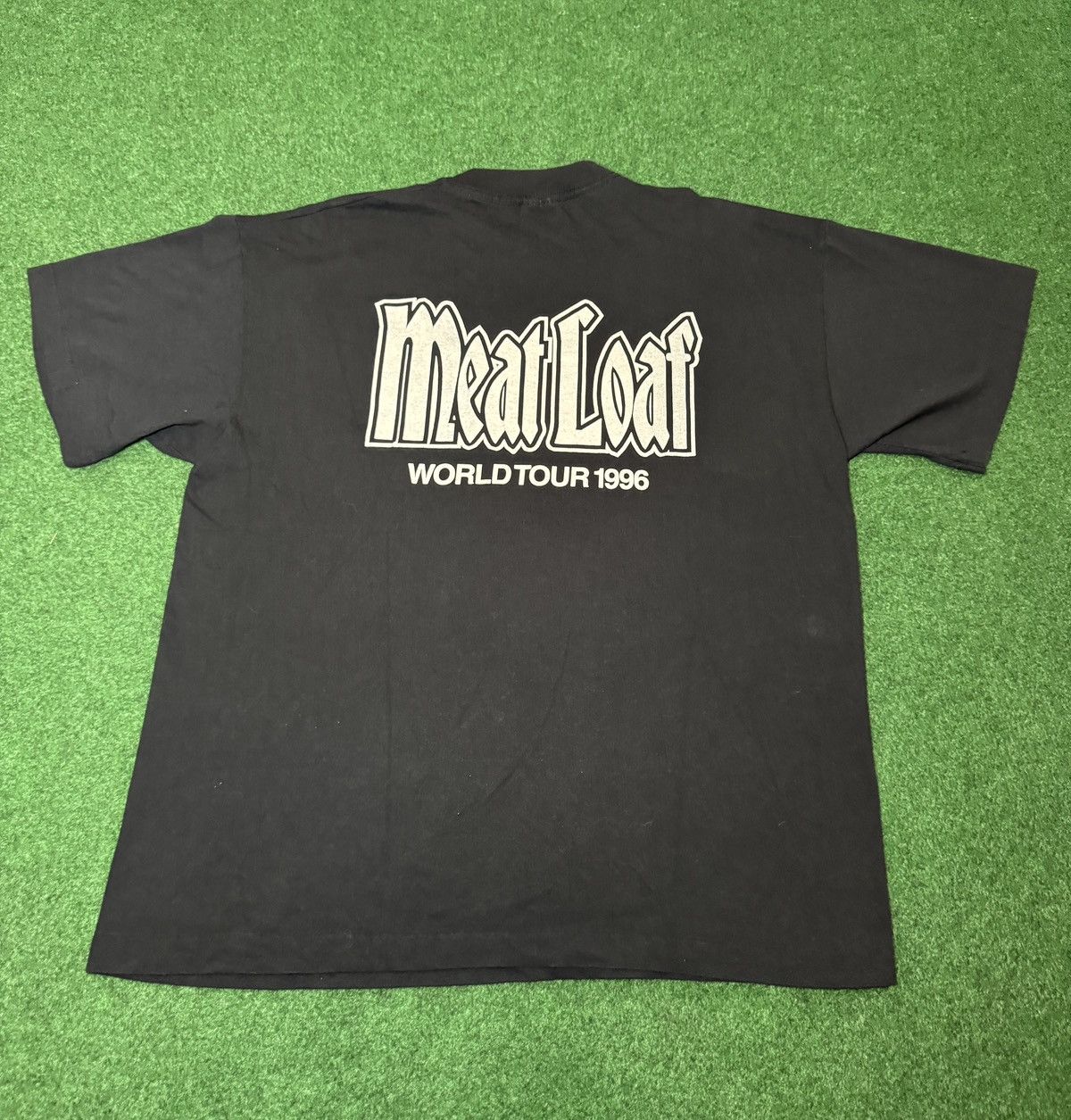 Band Tees Vintage 90s Meatloaf Bat Out Of Hell RARE Euro Tour T Shirt Size US XL / EU 56 / 4 - 4 Thumbnail
