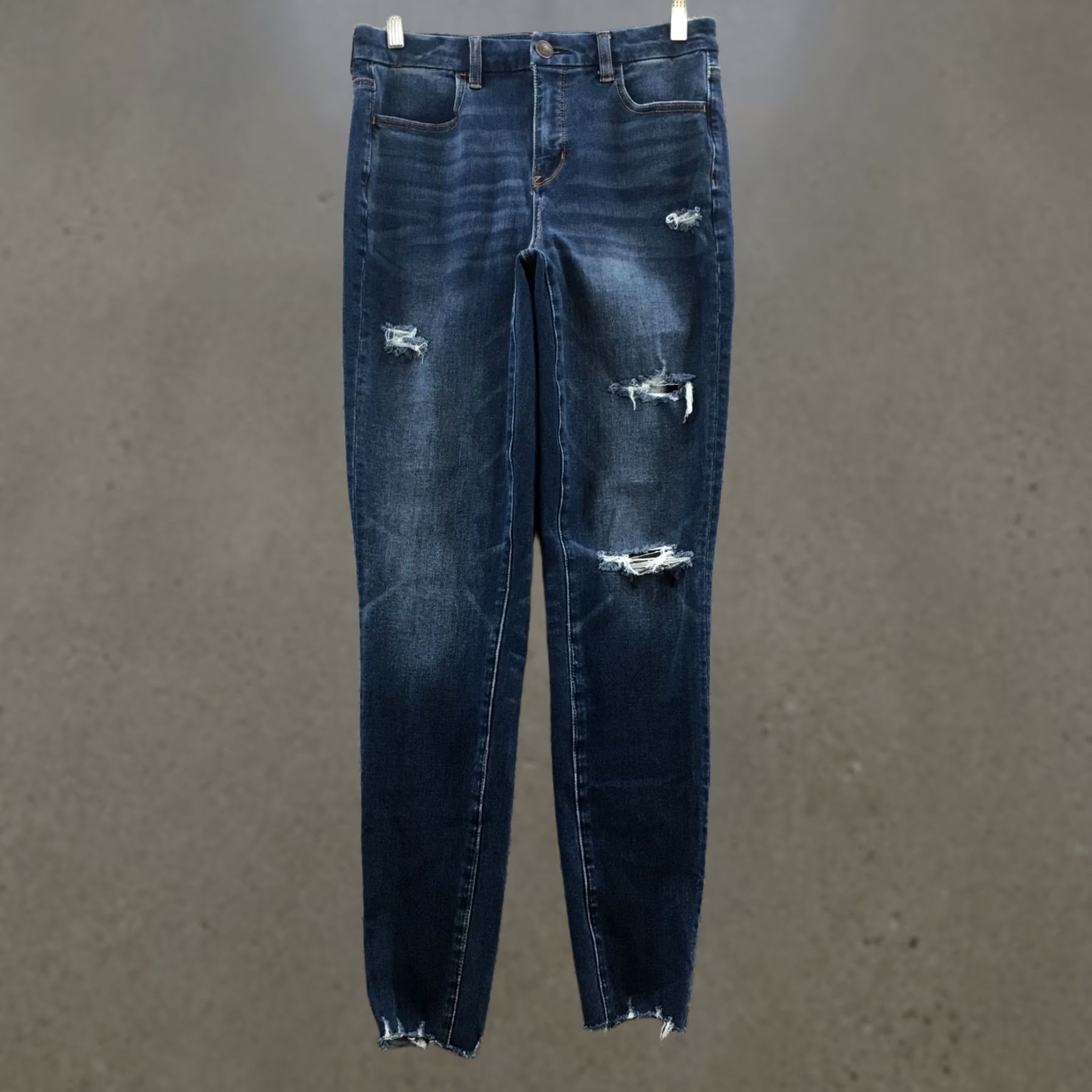 American Eagle Outfitters American Eagle Outfitters Jeans Womens 8 Regular Blue Denim Jegging Pockets Distressed Vintage No Size 30" / US 8 / IT 44 - 1 Thumbnail