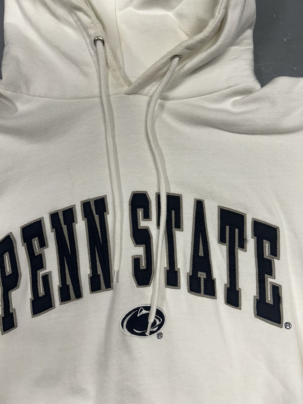 Vintage Crazy Vintage Y2K White Penn State University Hoodie Sweater Size US L / EU 52-54 / 3 - 2 Thumbnail