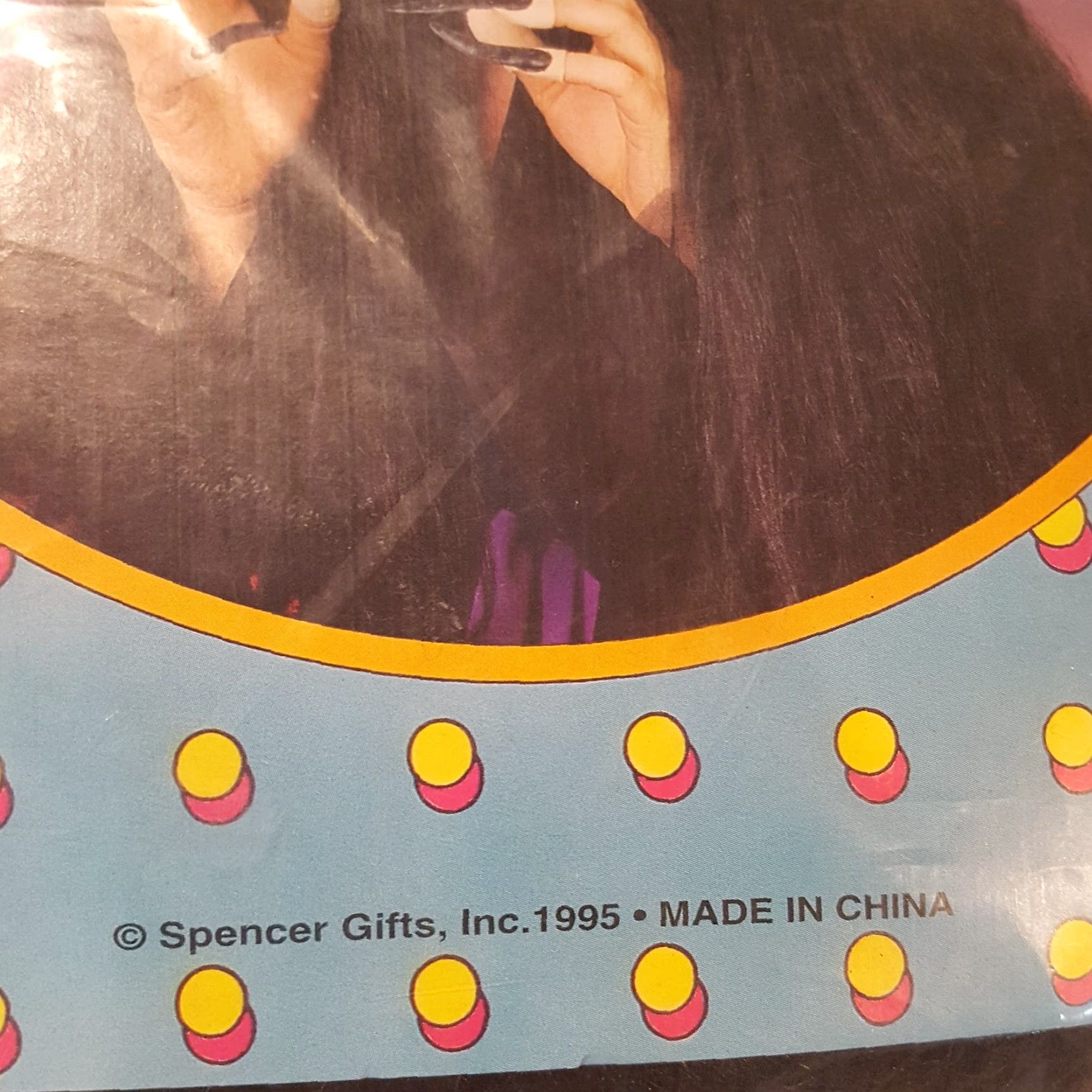 Vintage VINTAGE 90s Spencers Gifts Witch Wig Women Halloween Costume Black Straight Retro Size ONE SIZE - 4 Thumbnail