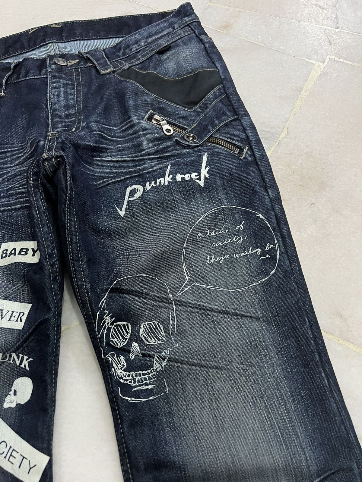 PPFM 💥Insane Pocket PPFM Punk Foever & Destruction Baby Jean Size US 31 - 7 Thumbnail